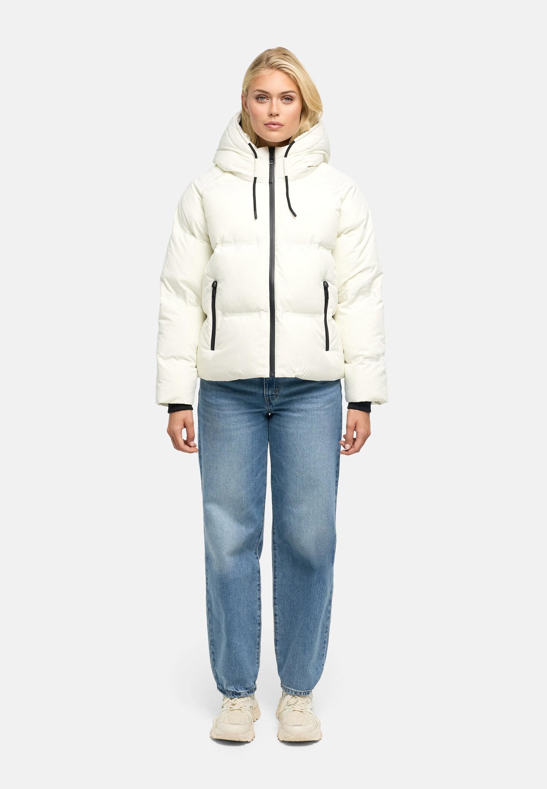 Navahoo Winterjacke »Petit-Puffy 14« mit Kapuze Damen Jacke mit verschweißter Steppung