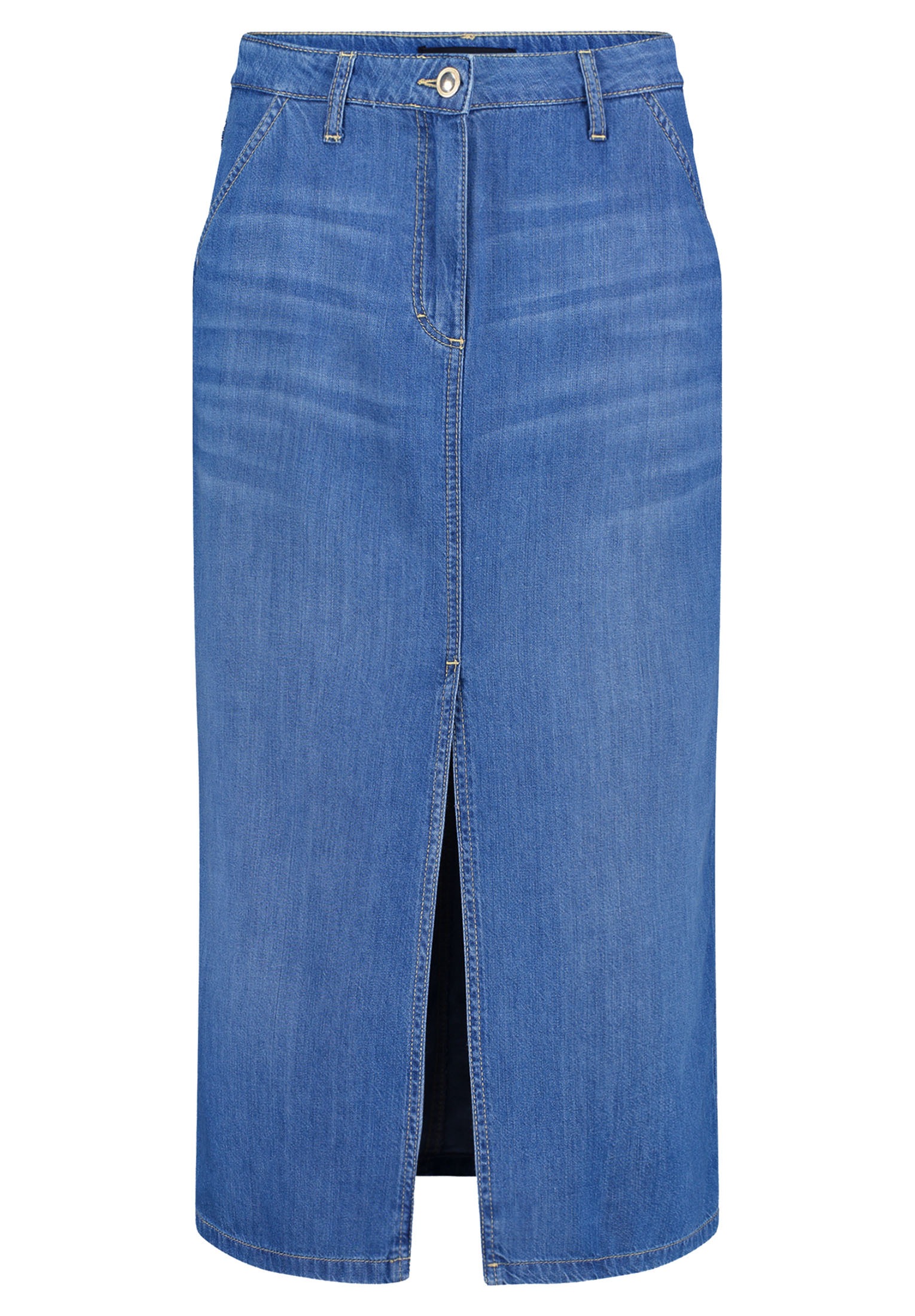 Betty Barclay Midirock "Damen Jeansrock mit Waschung" Form günstig online kaufen