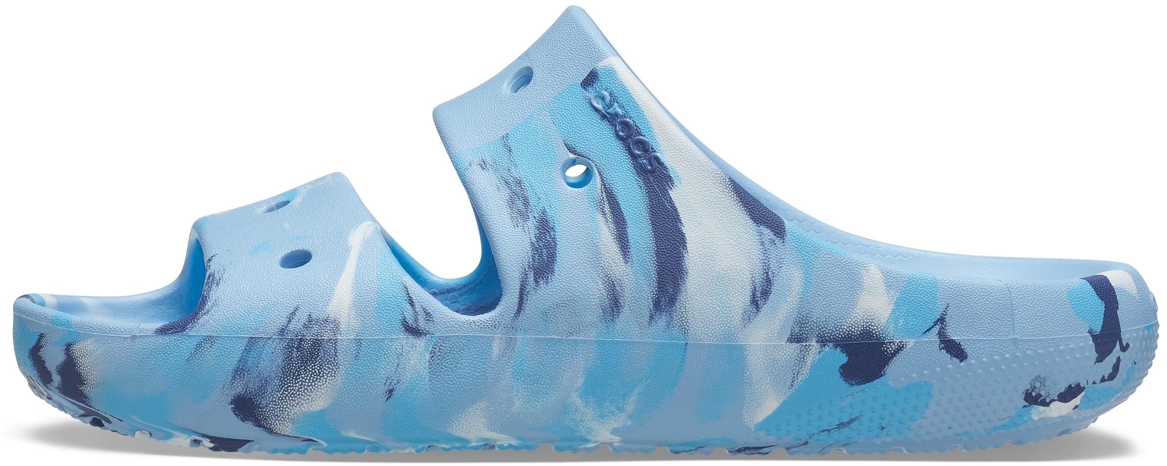 Crocs Pantolette »Classic Marbled Sandal«, mit Tieffußbett