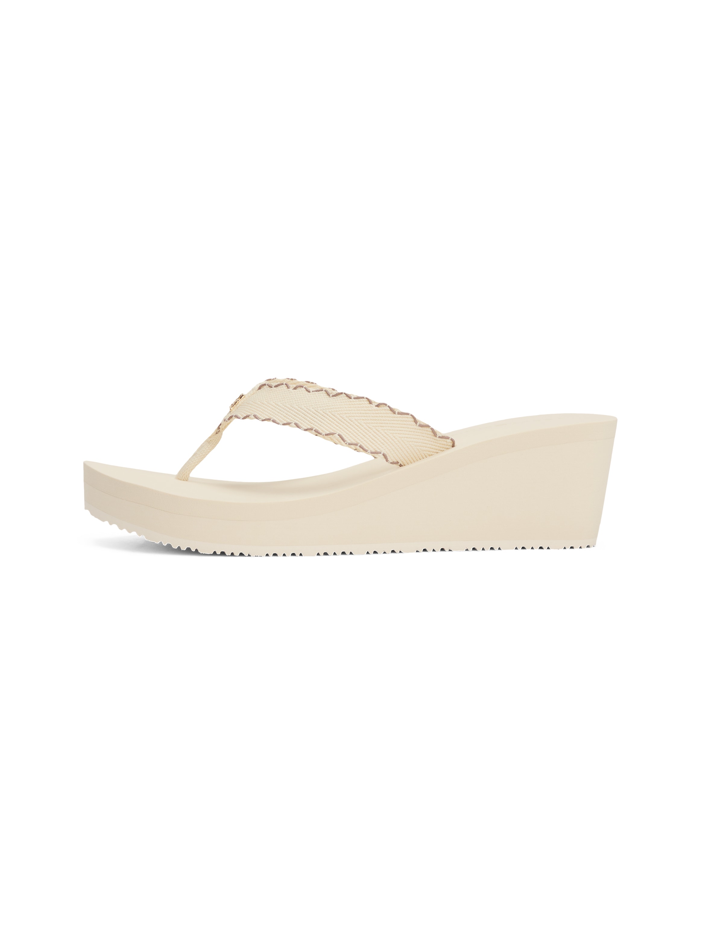 Tommy Hilfiger Dianette »WEDGE BEACH SANDAL«, Keilabsatz, Zehentrenner, Sommerschuh mit Logoschriftzug
