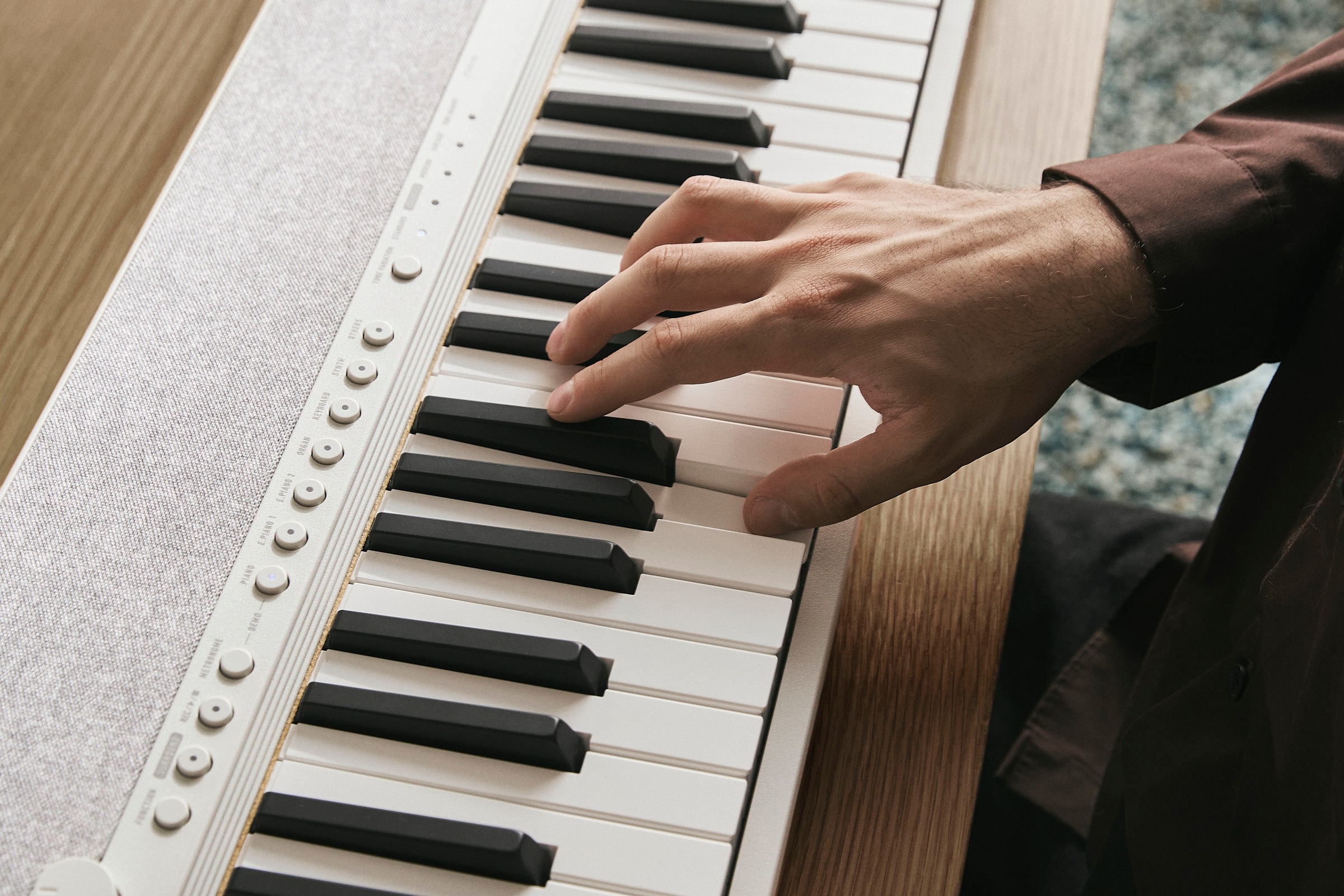 CASIO Home-Keyboard »CT-S1-76 weiß«, inkluisve Pedal und Stativ