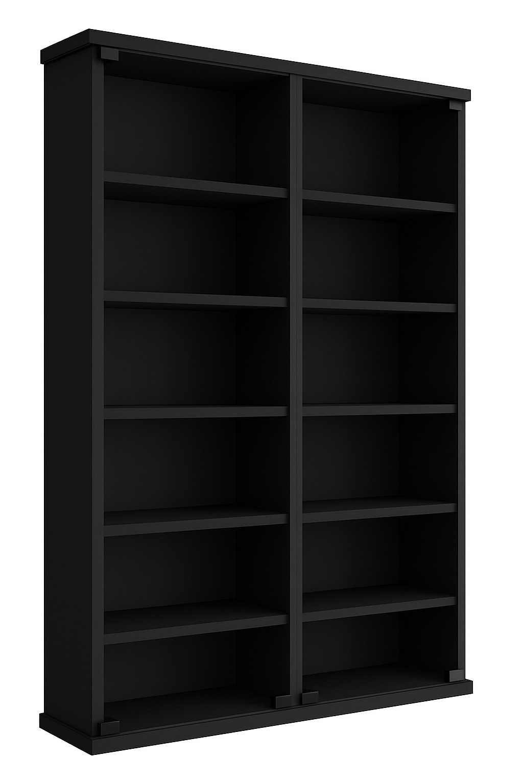 VCM Media-Regal "Holz CD DVD Wandregal Schrank Zuntisa Glastür" 1 Stk. tlg.