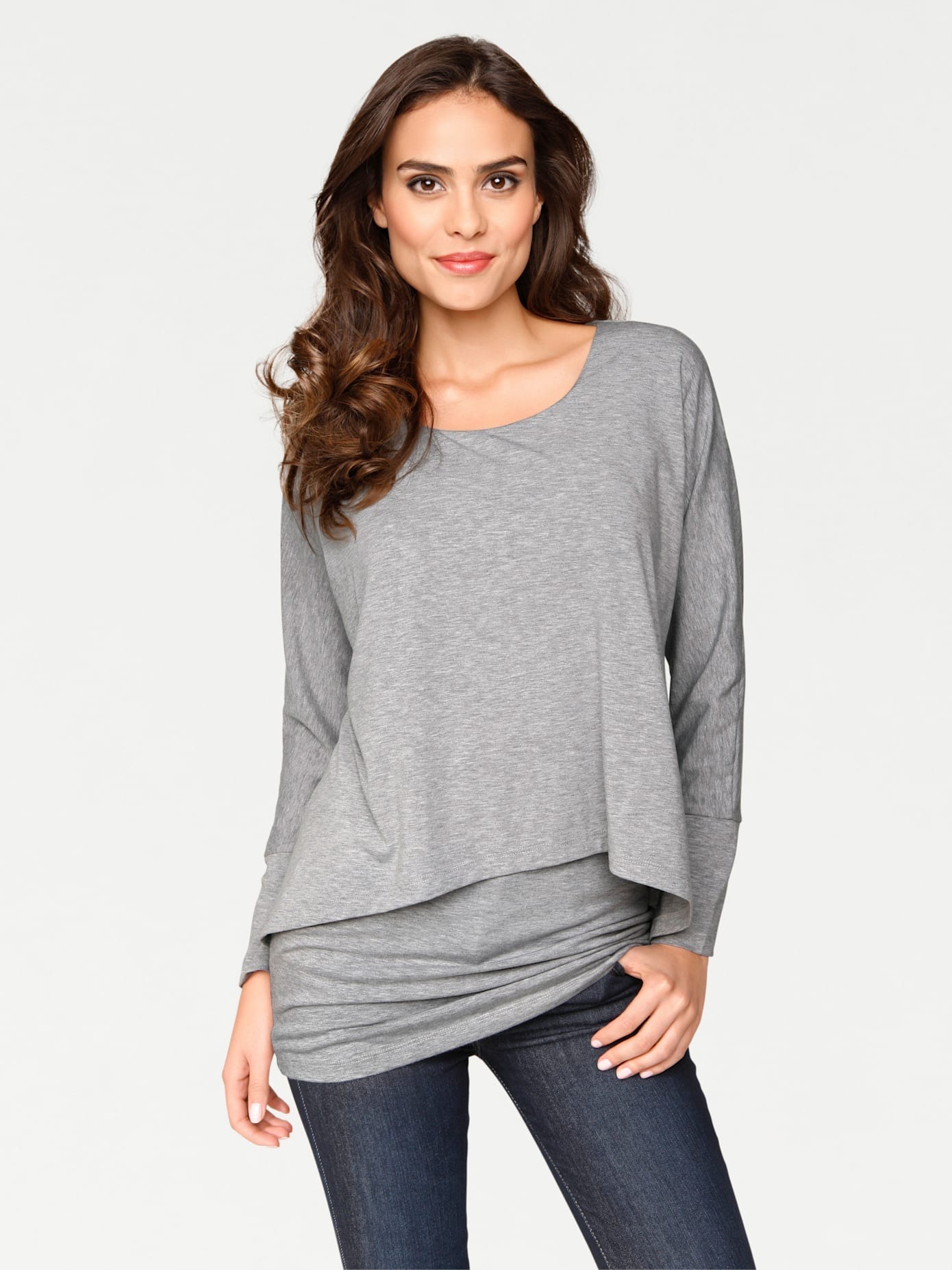 LINEA TESINI by heine Rundhalsshirt "Rundhals-Shirt" 1 Stk. günstig online kaufen