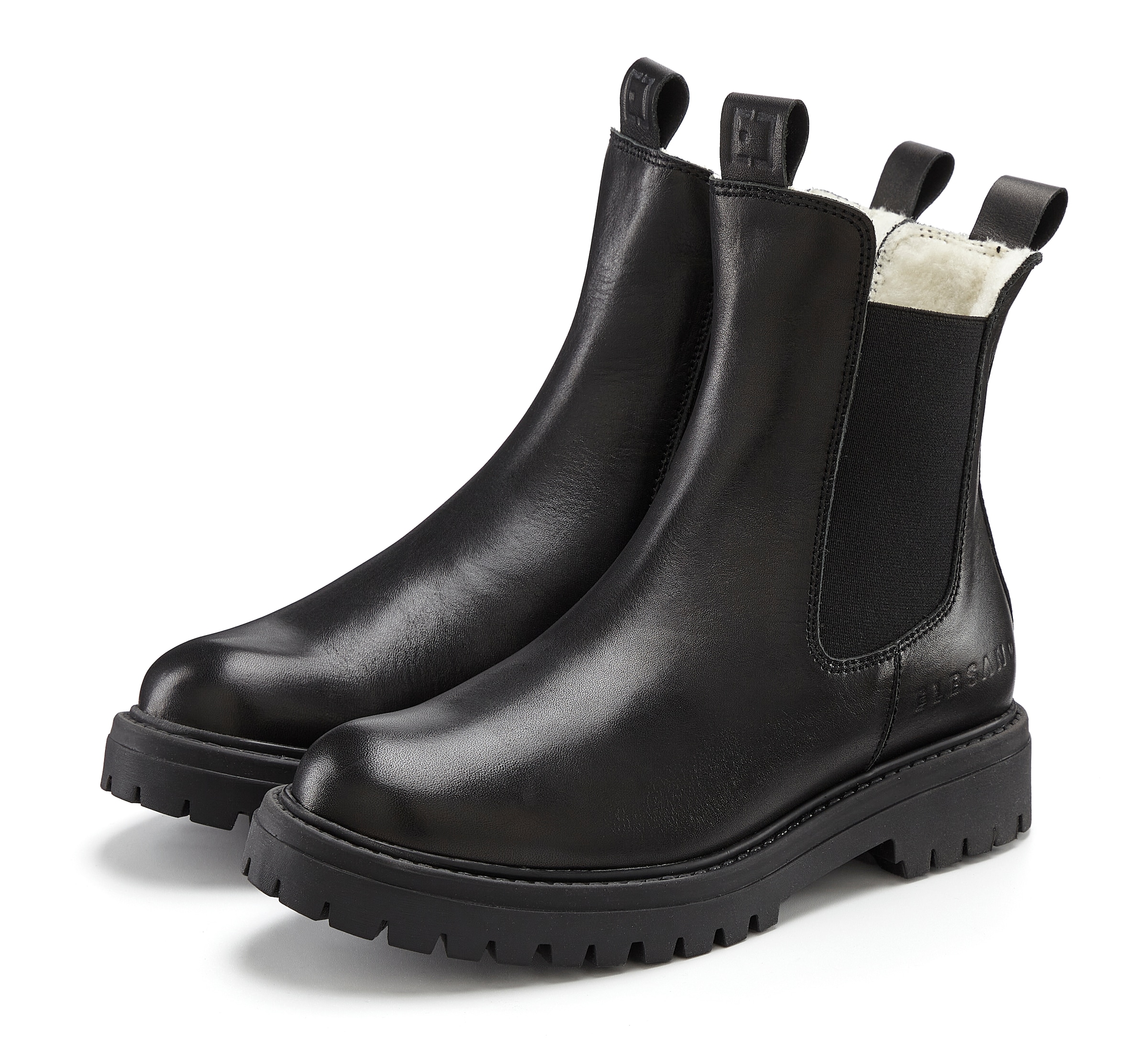 Elbsand Stiefelette "Chelseaboots, Stiefel, Boots, Winterstiefel, Schlupfstiefel" aus Leder mit Warmfutter, Lederstiefelette