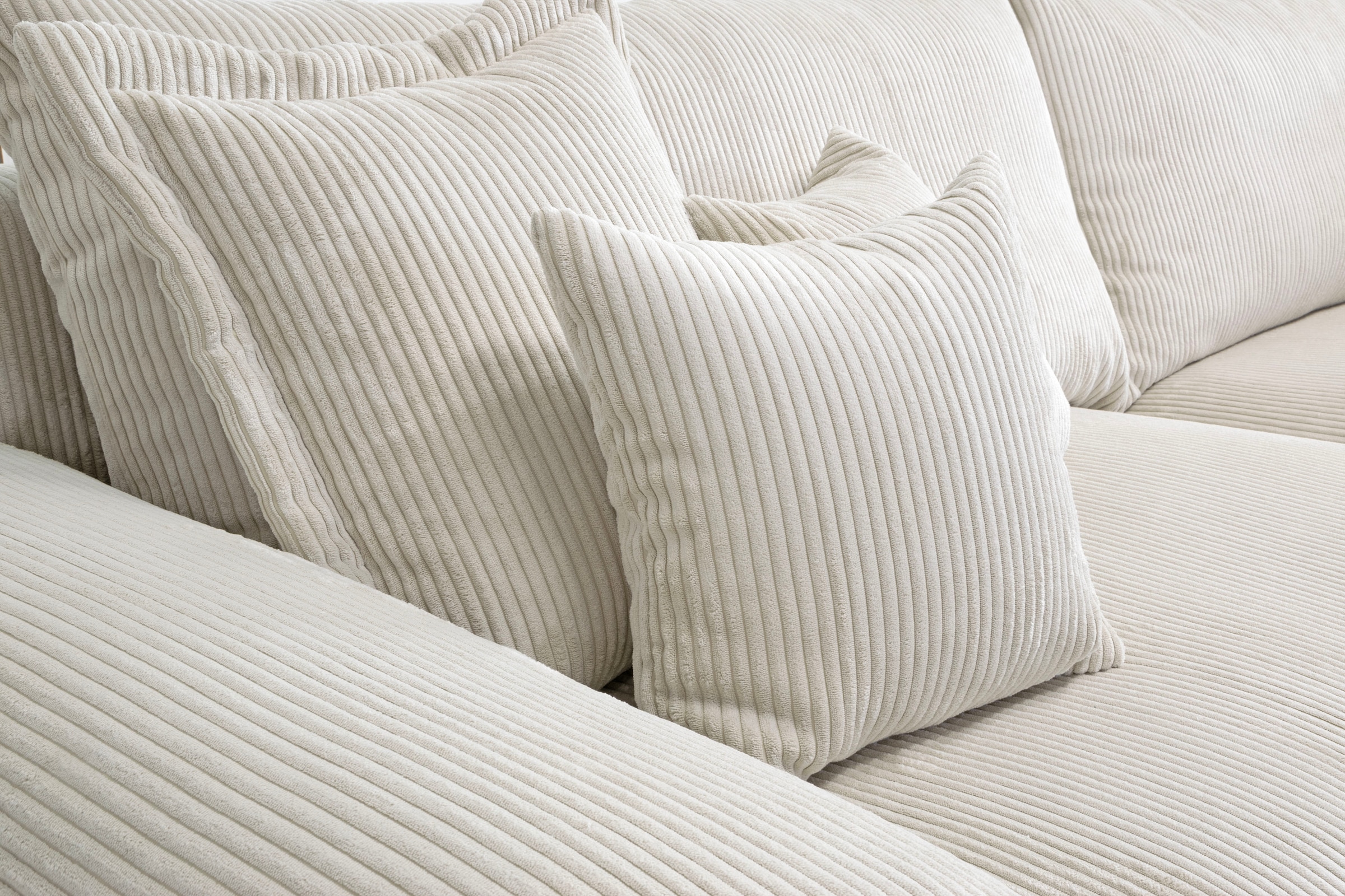 Home affaire Ecksofa »Soft&Cosy XL L-Form - Breite 246 cm«, Mega-Sofa, in Cord, Federkern-Polsterung