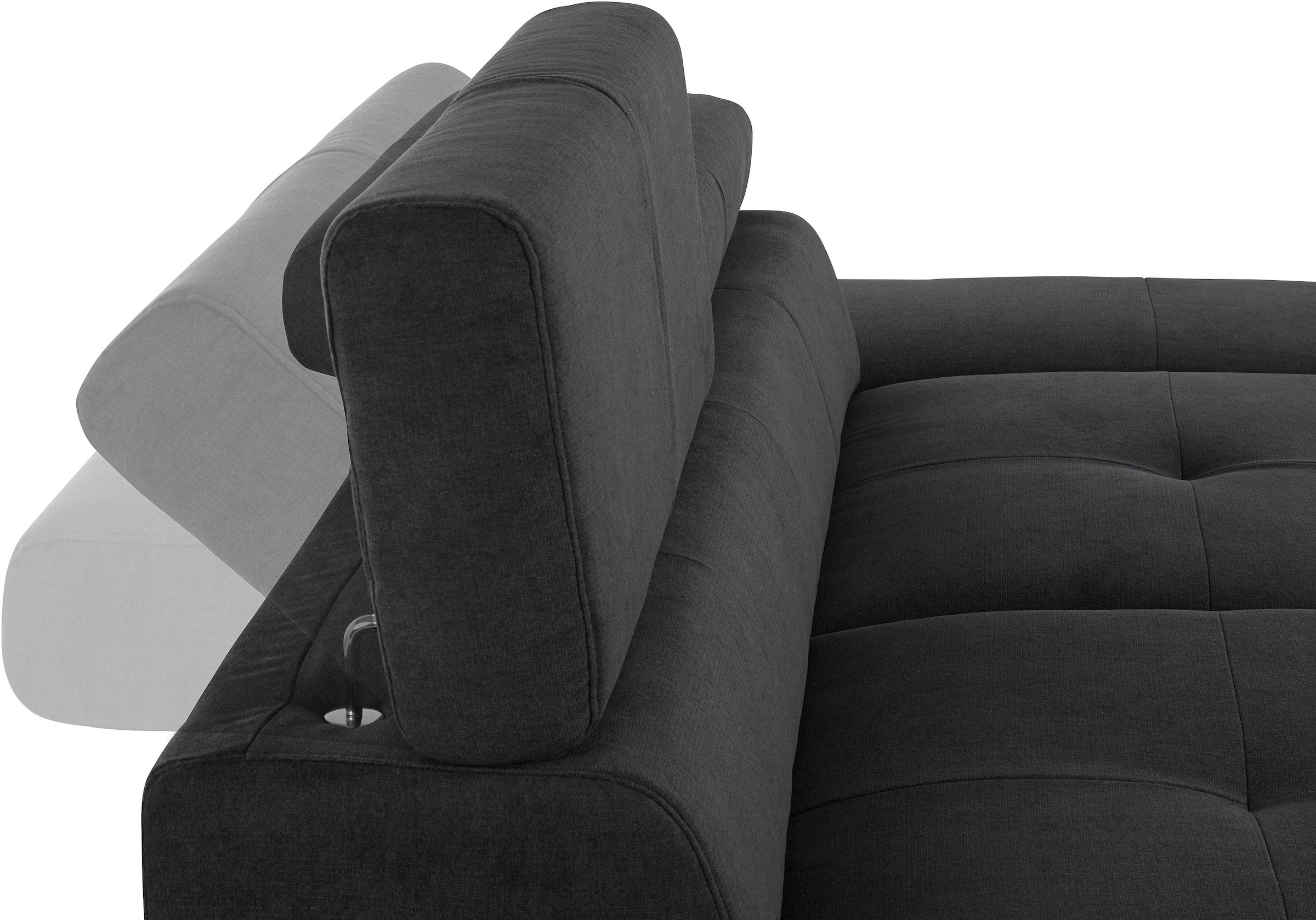 COTTA 3-Sitzer »Enterprise«, Big-Sofa, mit Armteilverstellung & Kopfteilverstellung