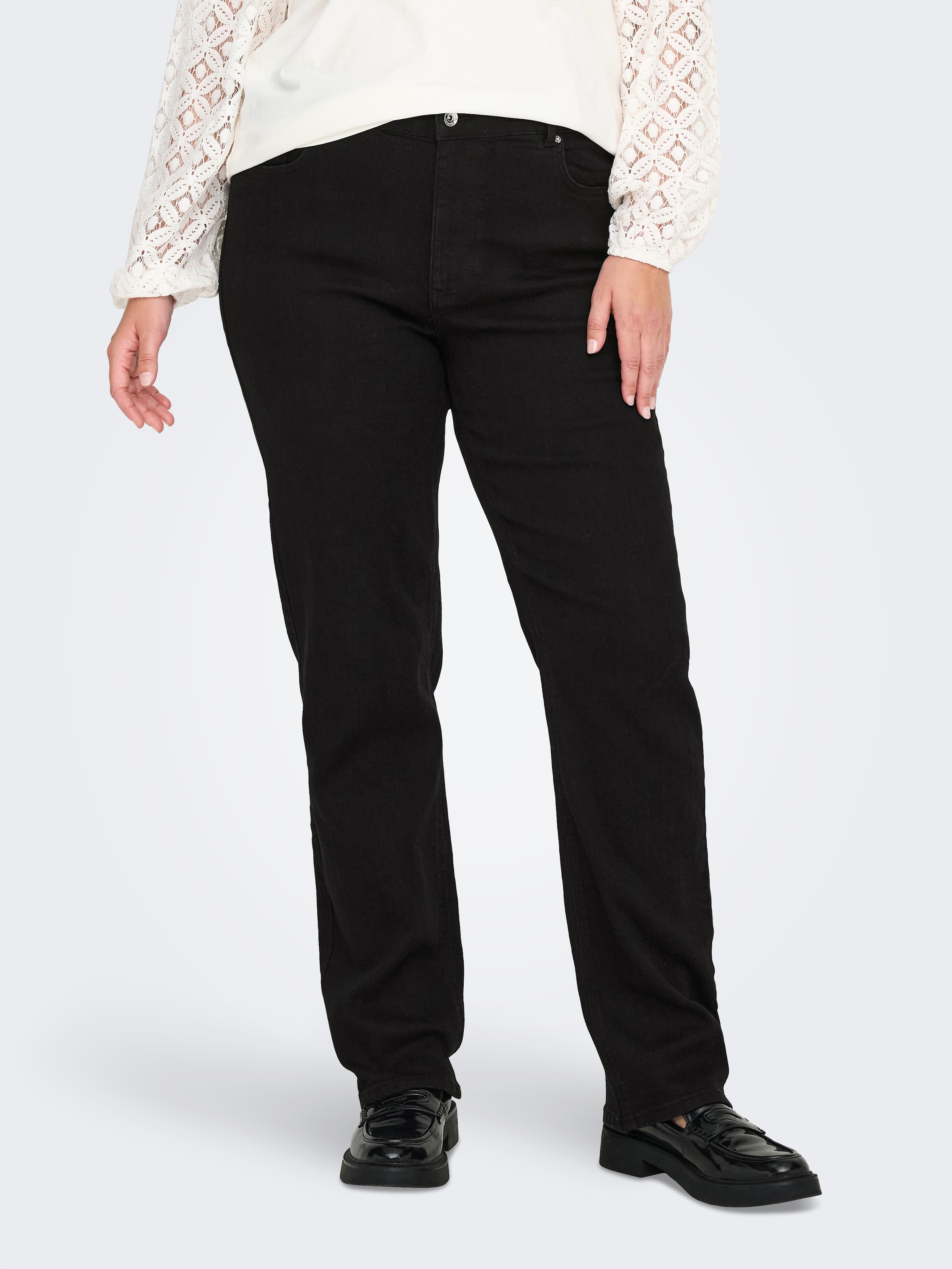 ONLY CARMAKOMA Straight-Jeans "CARCRUZ EX HW STRAIGHT DNM PIMBOX BF" günstig online kaufen