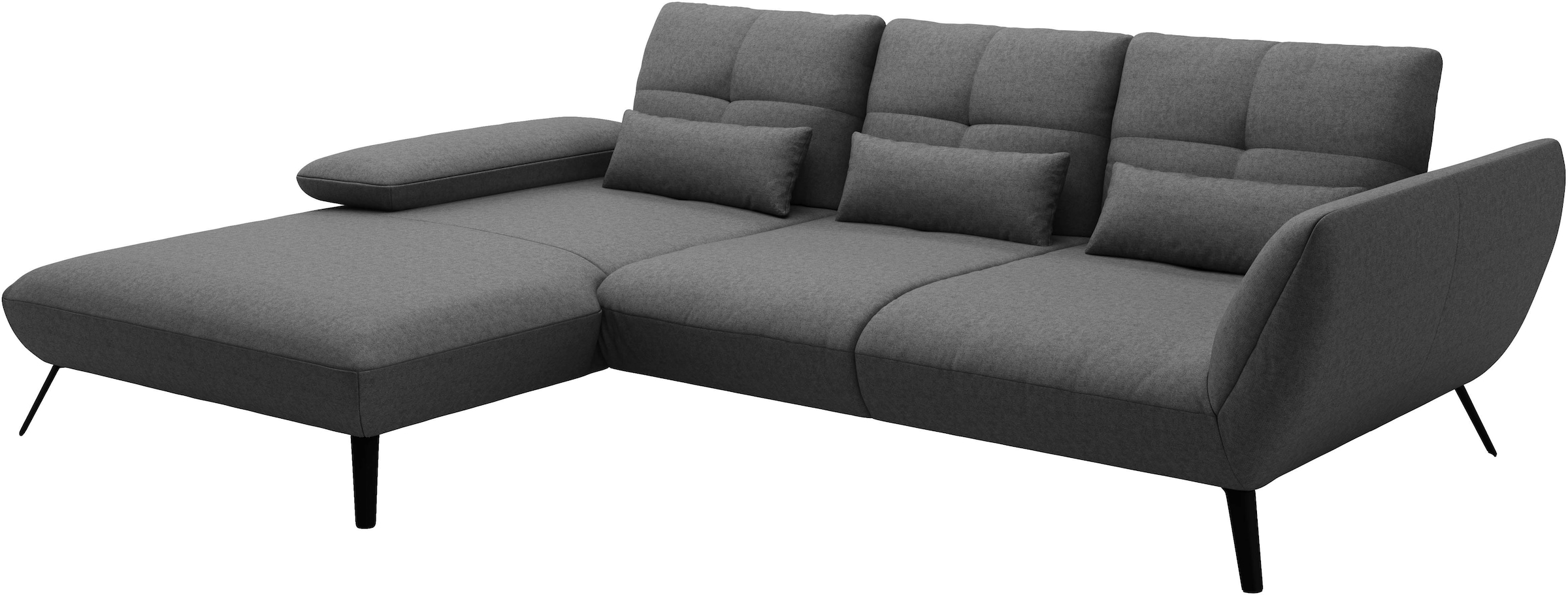 Places of Style Ecksofa »Mikado L-Form«, inkl. Sitztiefenverstellung und Armteilverstellung