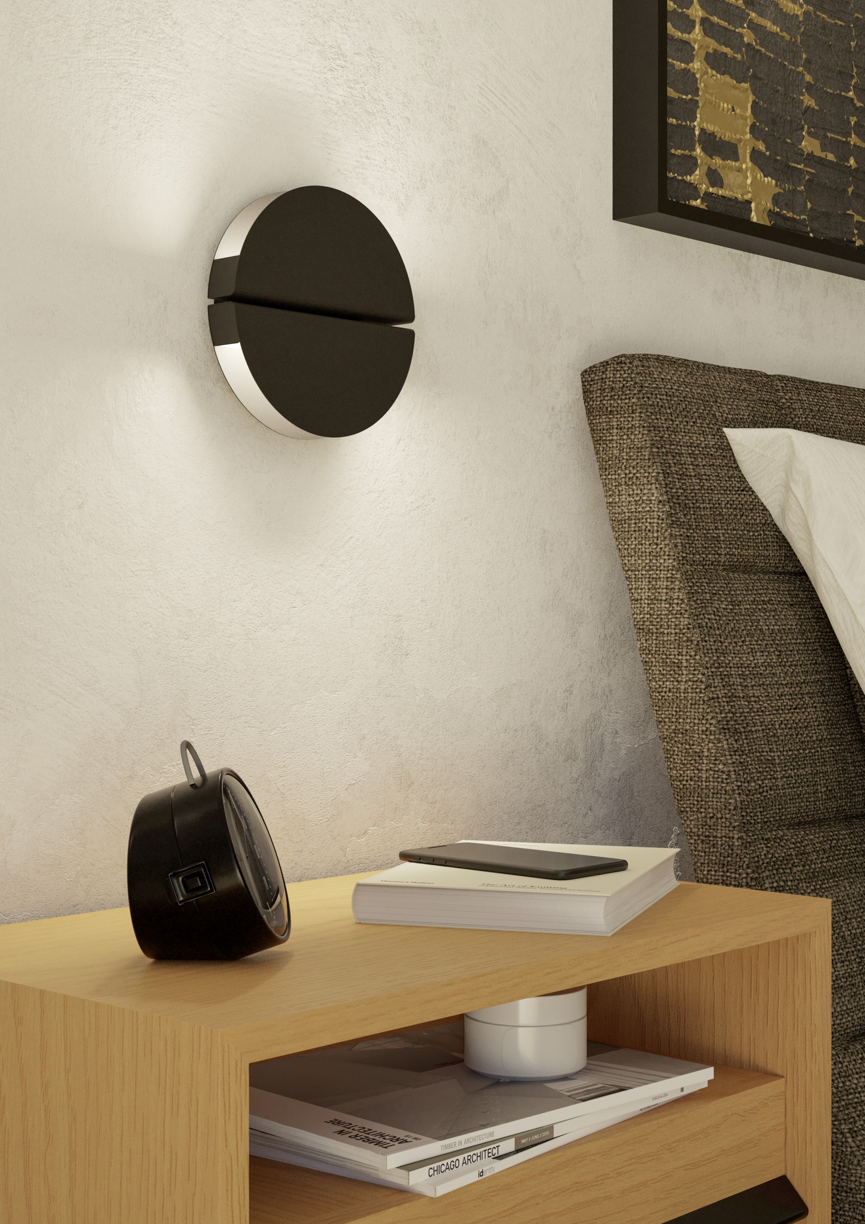 EGLO Wandleuchte »PIANOSA Wandlampe - Edelstahl - LED - 4,5W - IP20« LED-Modul 1 Stk. Kaltweiß | Neutralweiß | Warmweiß Wandstrahler, Wandspot, Wohnzimmer, Flur, Schlafzimmer, Ø18 x AL6 cm