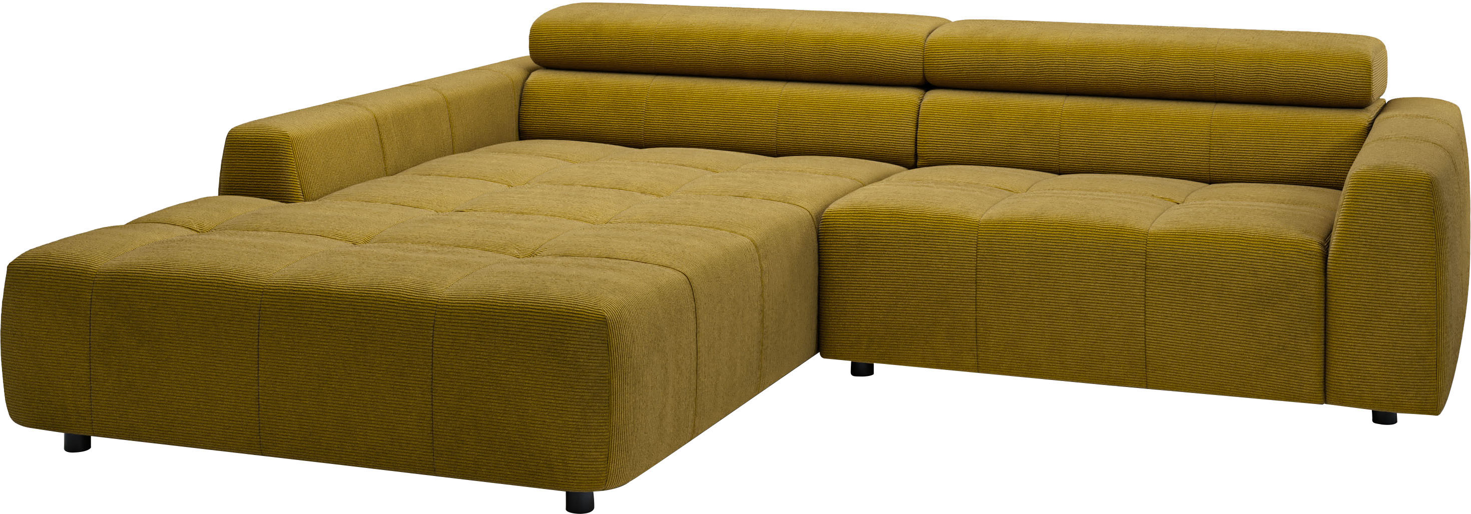 Thumbnail - 3C Candy Ecksofa "Denver auch mit Cord- und Easy care-Bezug, Kopfteilverstellung L-Form" wahlweise. mit motorischer Sitz...