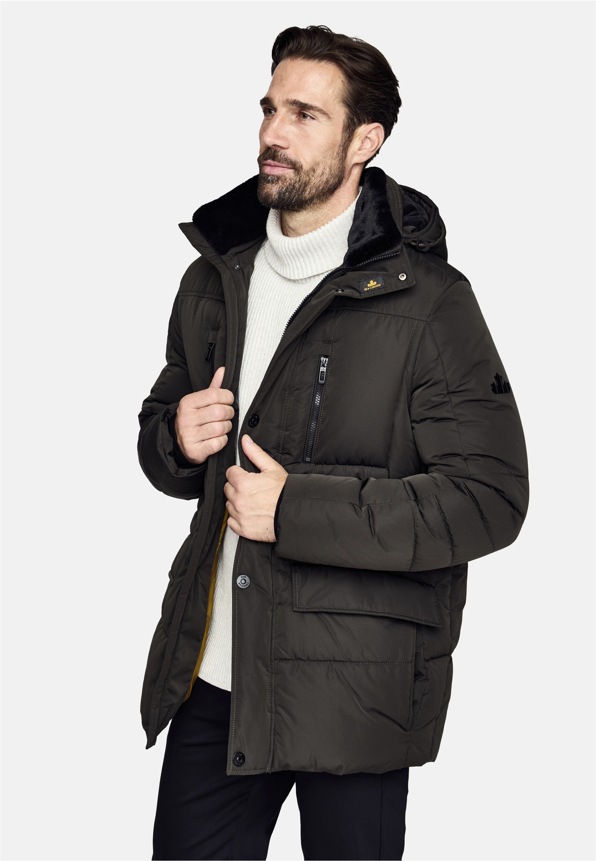 New Canadian Outdoorjacke »dry iQ-Funktionsjacke«, mit abnehmbarem Fellkragen