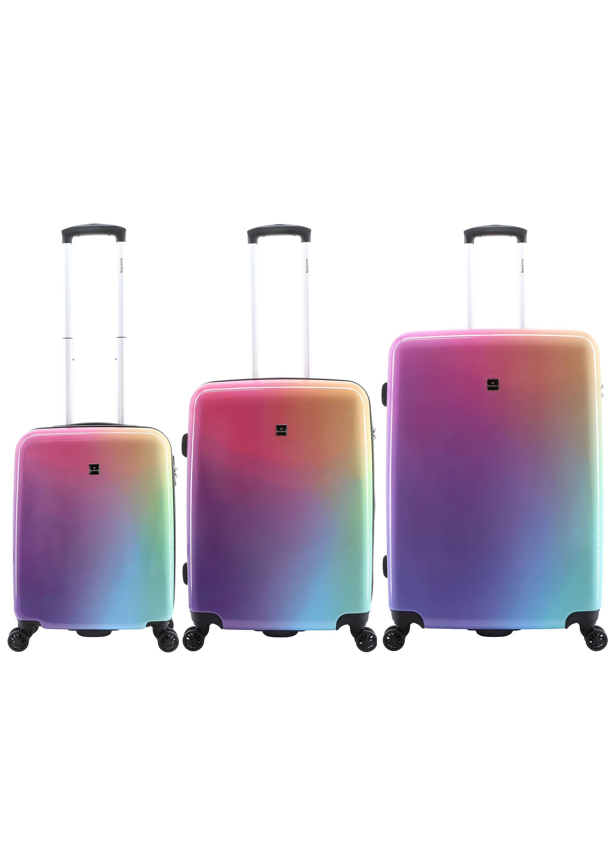 Koffer »Rainbow«, (3 St.), Mit Teleskopgriffen