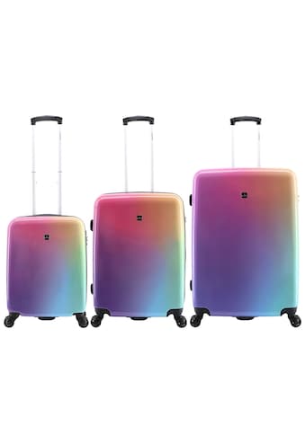 Koffer »Rainbow«, (3 St.), Mit Teleskopgriffen