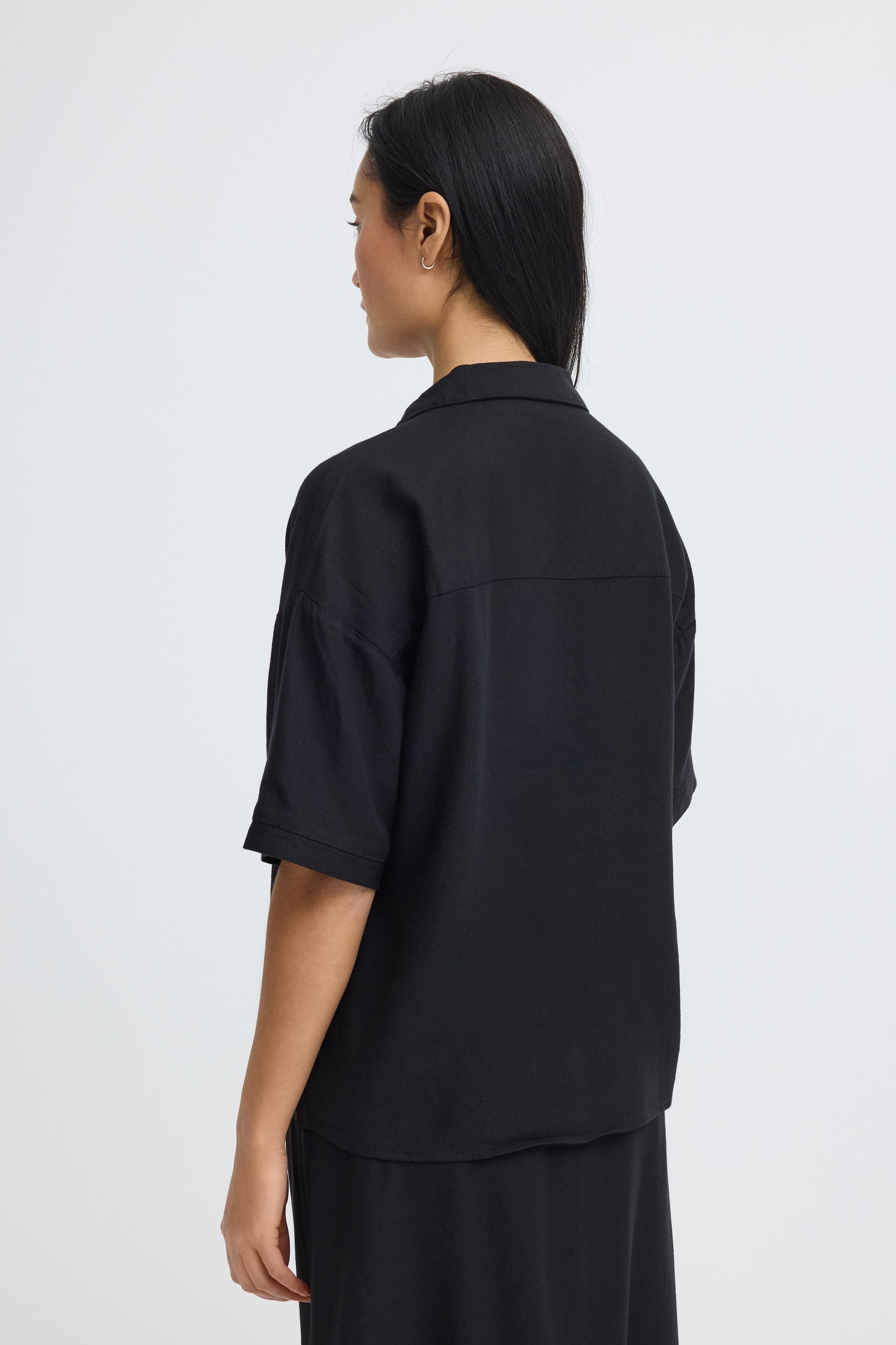 OXMO Hemdbluse »Hemdbluse OXNInna Linen Mix«