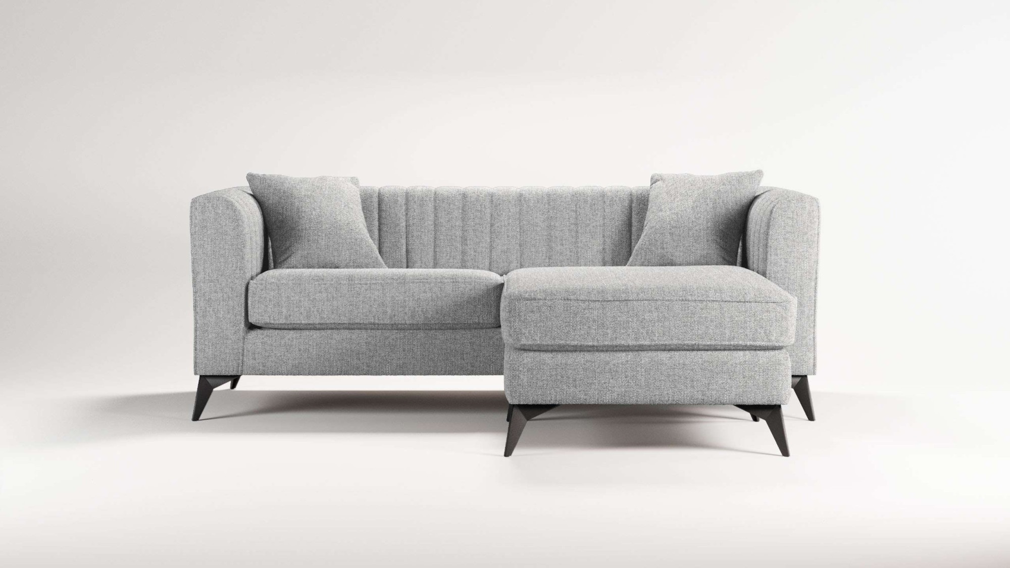 Places of Style Ecksofa "MATTHEW L-Form ideal für kleine Räume, Maße B/T/H: günstig online kaufen