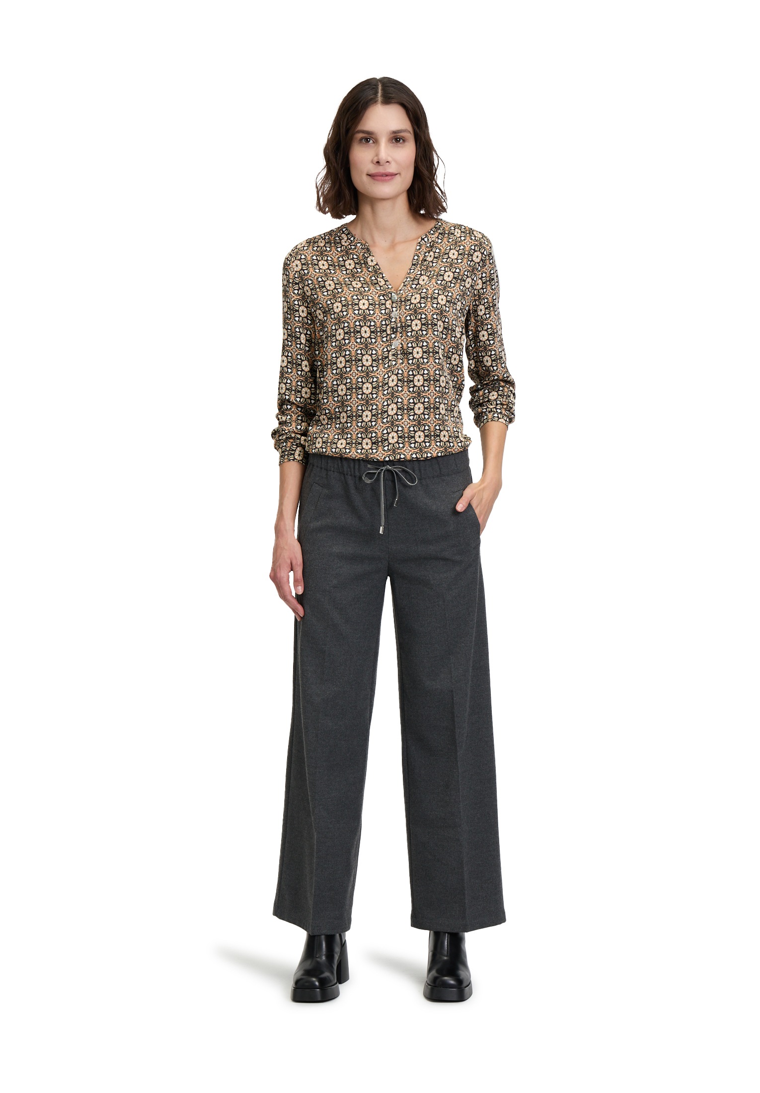 Cartoon Schlupfbluse »Cartoon Damen Casual-Bluse mit Muster«