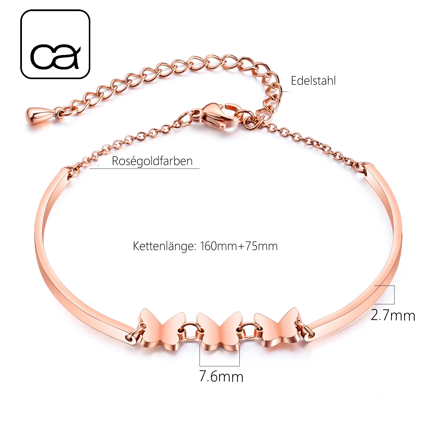 Thumbnail - COLLEZIONE ALESSANDRO Armband "Papillon"