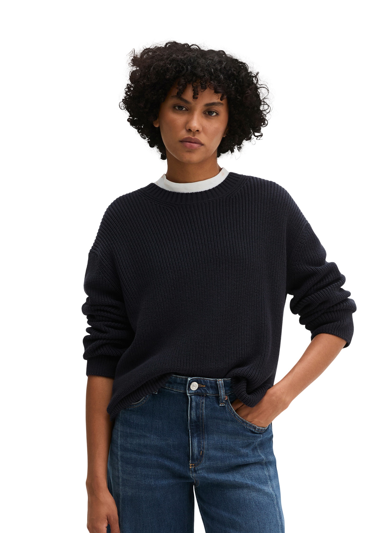 Marc OPolo Strickpullover "aus Heavy-Weight-Organic-Cotton"