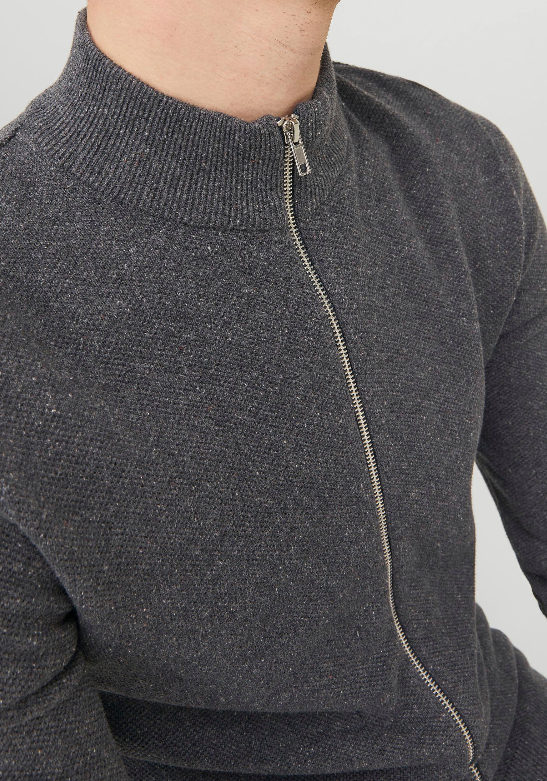 Jack & Jones Strickjacke »JJEHILL KNIT TURTLE ZIP CARDIGAN NOOS«