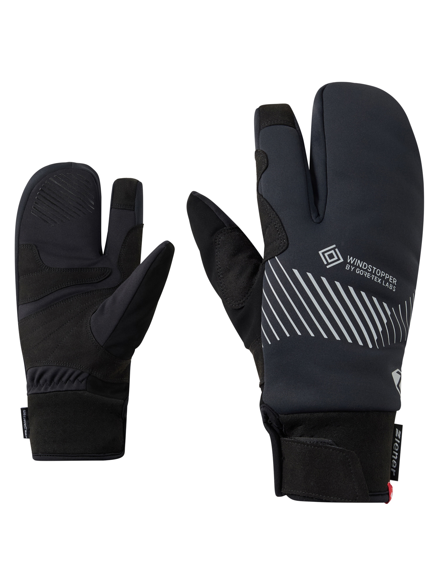 Ziener Fahrradhandschuhe »DOMAS-Z WINDSTOPPER® by GORE TEX LABS® TOUCH« winddicht, wasserabweisend, atmungsaktiv, extra warm durch PrimaLoft®