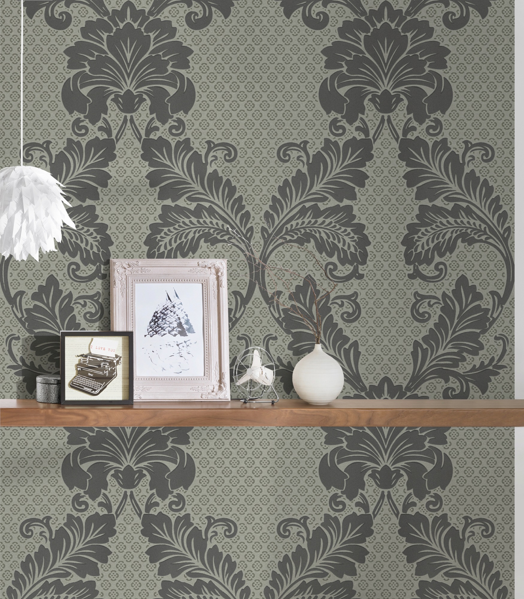 Architects Paper Vliestapete »Luxury wallpaper« Barock | gemustert | ornamental beflockt Ornament Tapete Barock Tapeten Wohnzimmer Schlafzimmer Küche Flur Büro