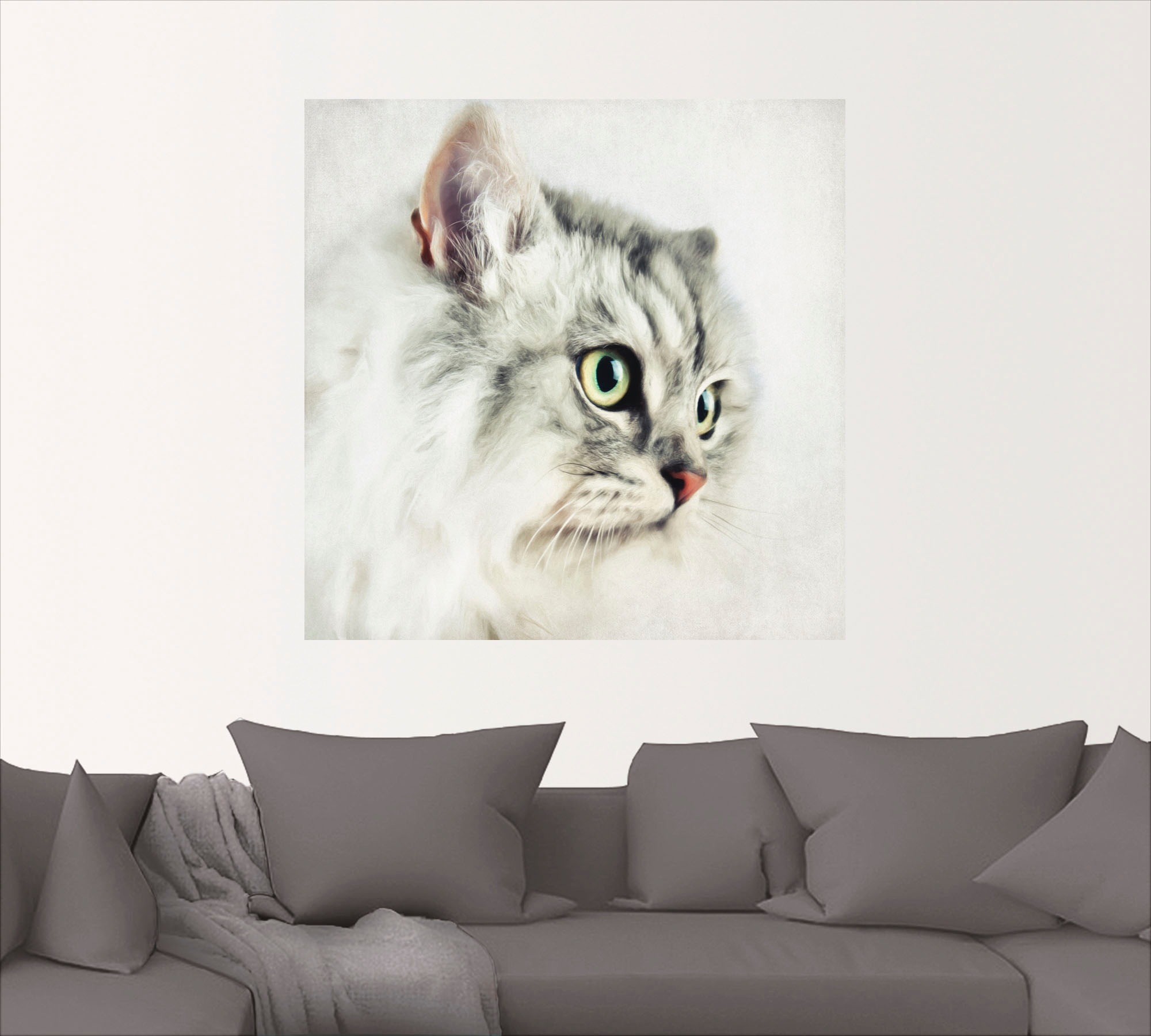Artland Wandbild »Katzenporträt«, Haustiere, (1 St.), als Leinwandbild, Poster, Wandaufkleber in verschied. Größen