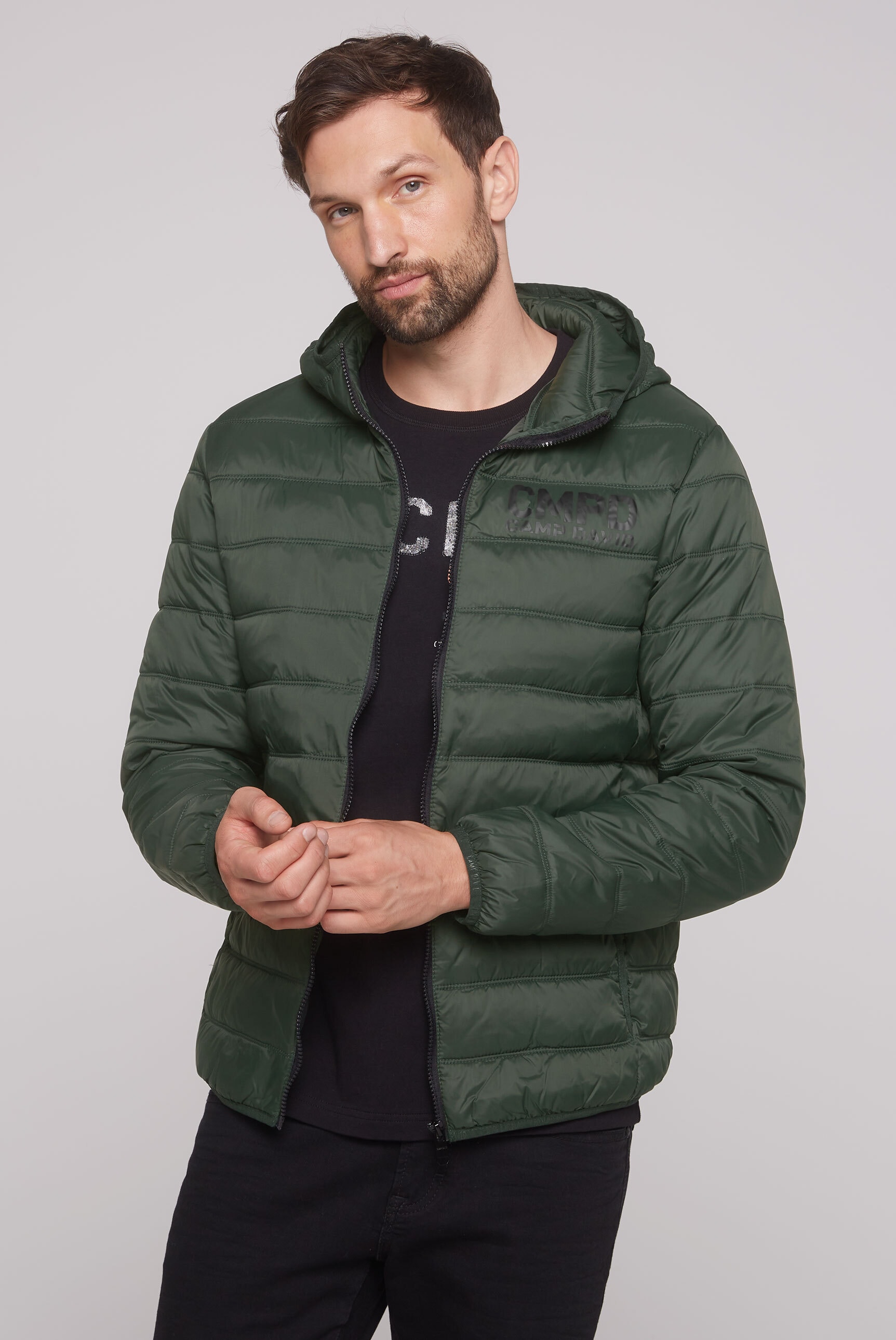 Outdoorjacke, mit Kapuze, mit Innentaschen