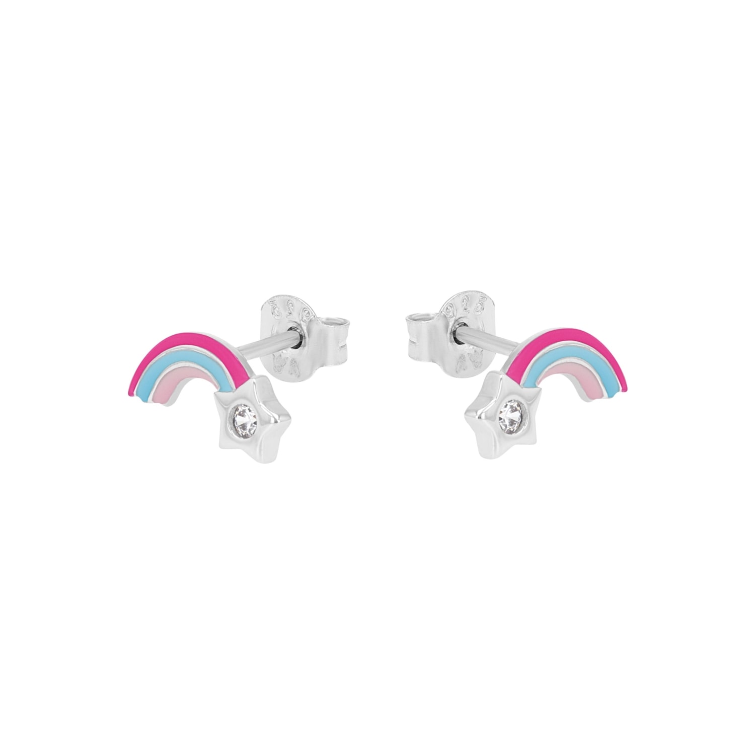 Prinzessin Lillifee Paar Ohrstecker »Sternschnuppe-Motiv, 2039761«, mit Zirkonia (synth.)