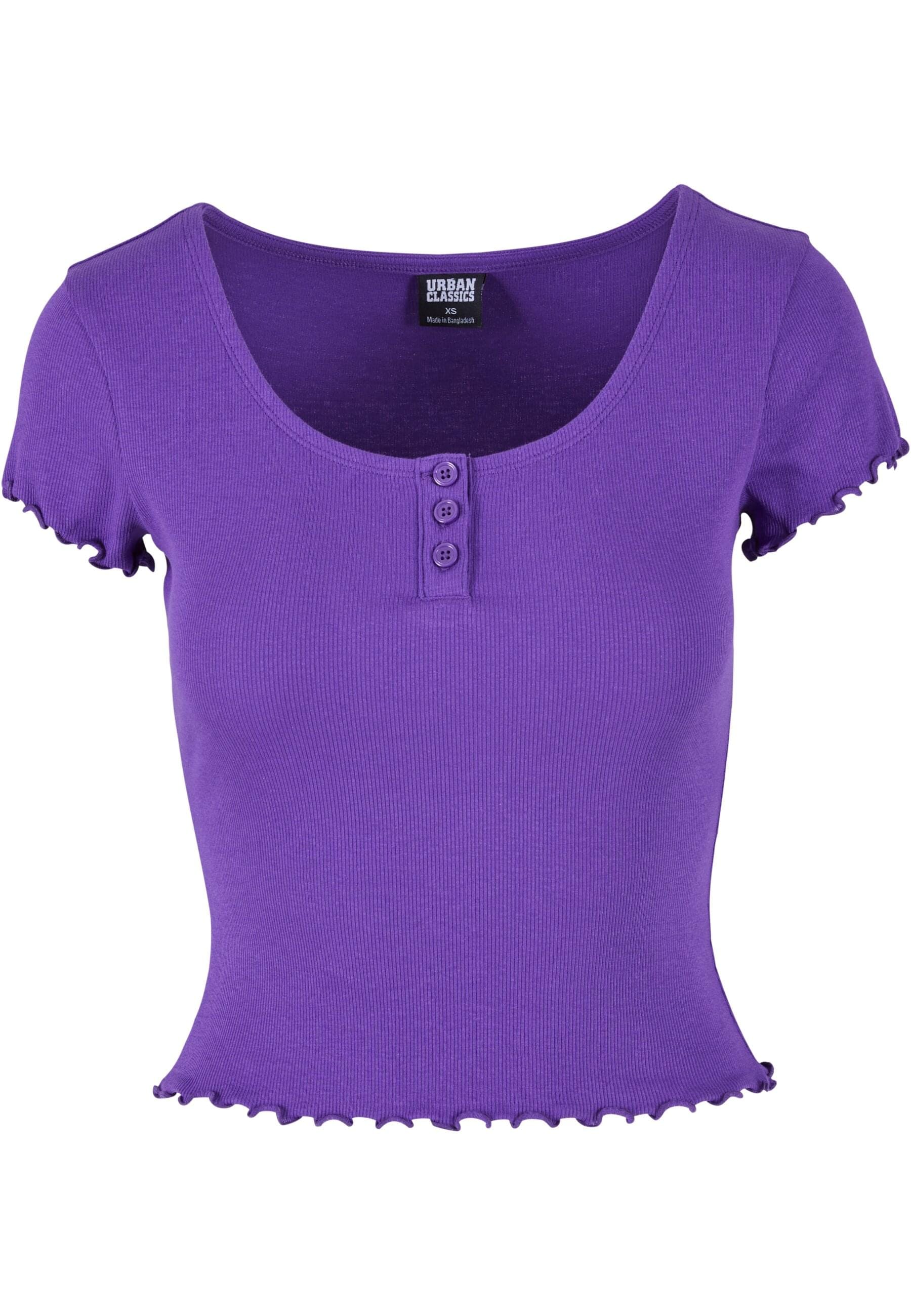 URBAN CLASSICS T-Shirt "Urban Classics Damen Ladies Rib Babylock Tee" 1 Stk günstig online kaufen