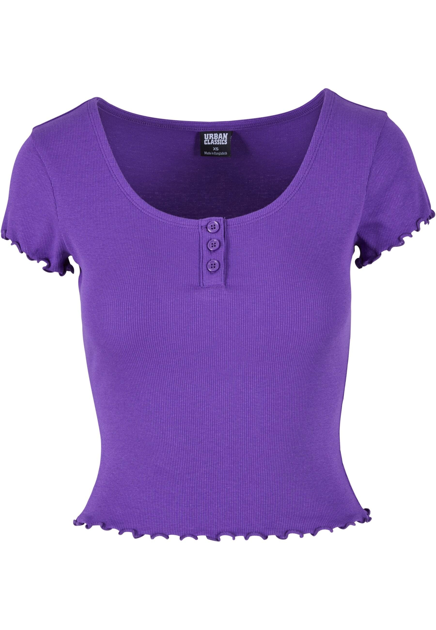 URBAN CLASSICS T-Shirt "Urban Classics Damen Ladies Rib Babylock Tee" 1 Stk günstig online kaufen