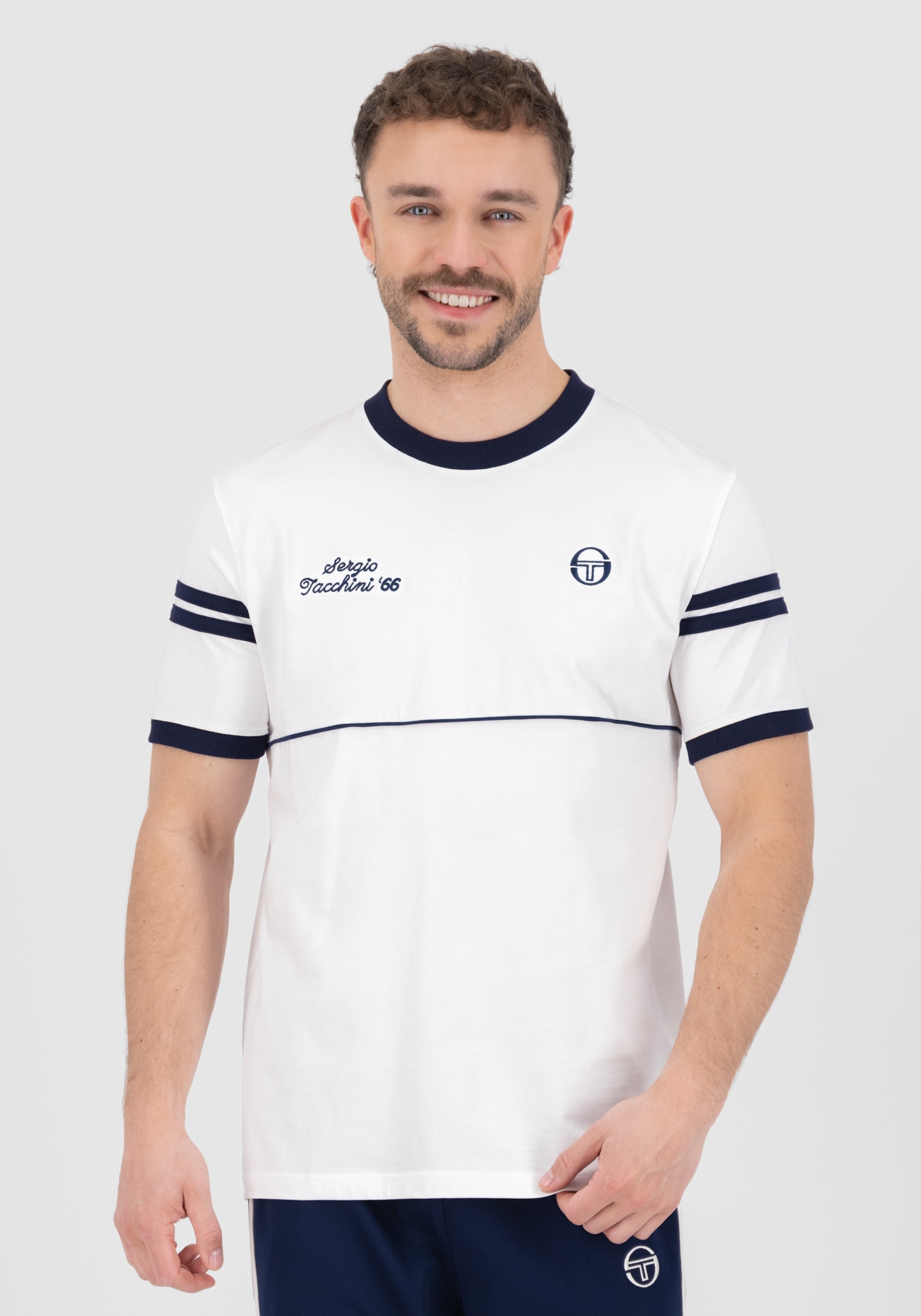 Sergio Tacchini T-Shirt »ORION DAVIS TEE Herren«, T-Shirt Herren, leichtes Kurzarmshirt, Sporttrikot, Outdoor, Sale