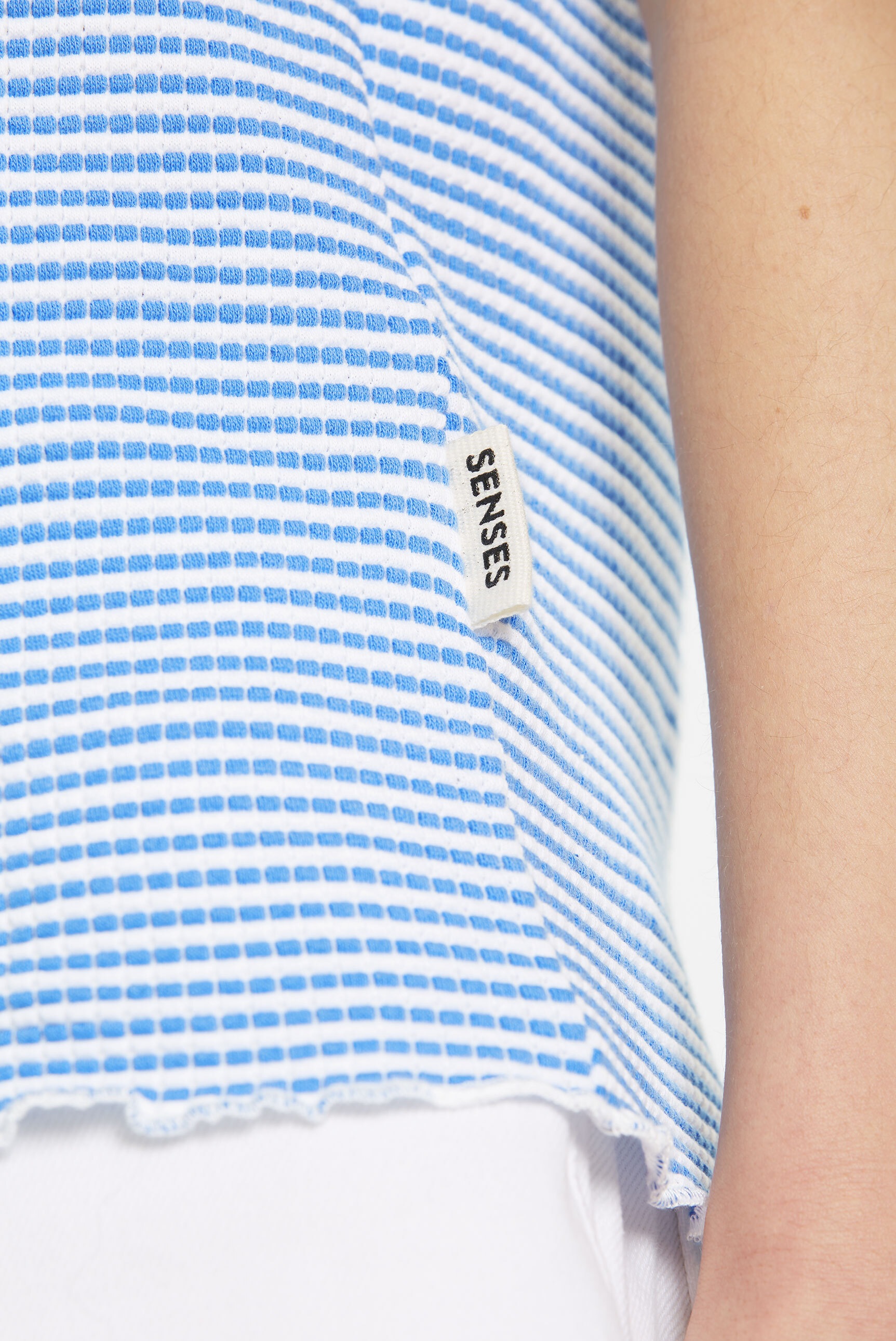 SENSES.THE LABEL Rundhalsshirt, mit Baumwolle