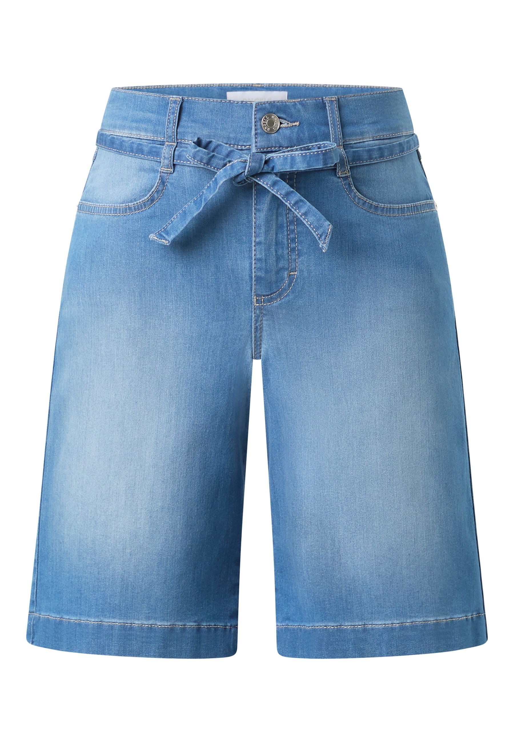 ANGELS Jeansbermudas »LIA CITY« mit Stretch und Bindeband aus Denim