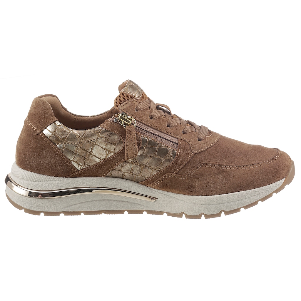 Marken Gabor Gabor Keilsneaker, mit Kontrastbesatz hellbraun-goldfarben Marken Gabor Gabor Keilsneaker, mit Kontrastbesatz hellbraun-goldfarben