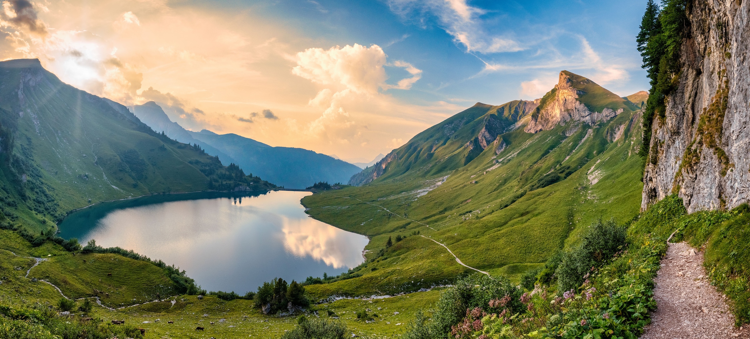 Bönninghoff Leinwandbild Berge  Landschaft  Natur  See  Seebilder 1 Stk. tl günstig online kaufen