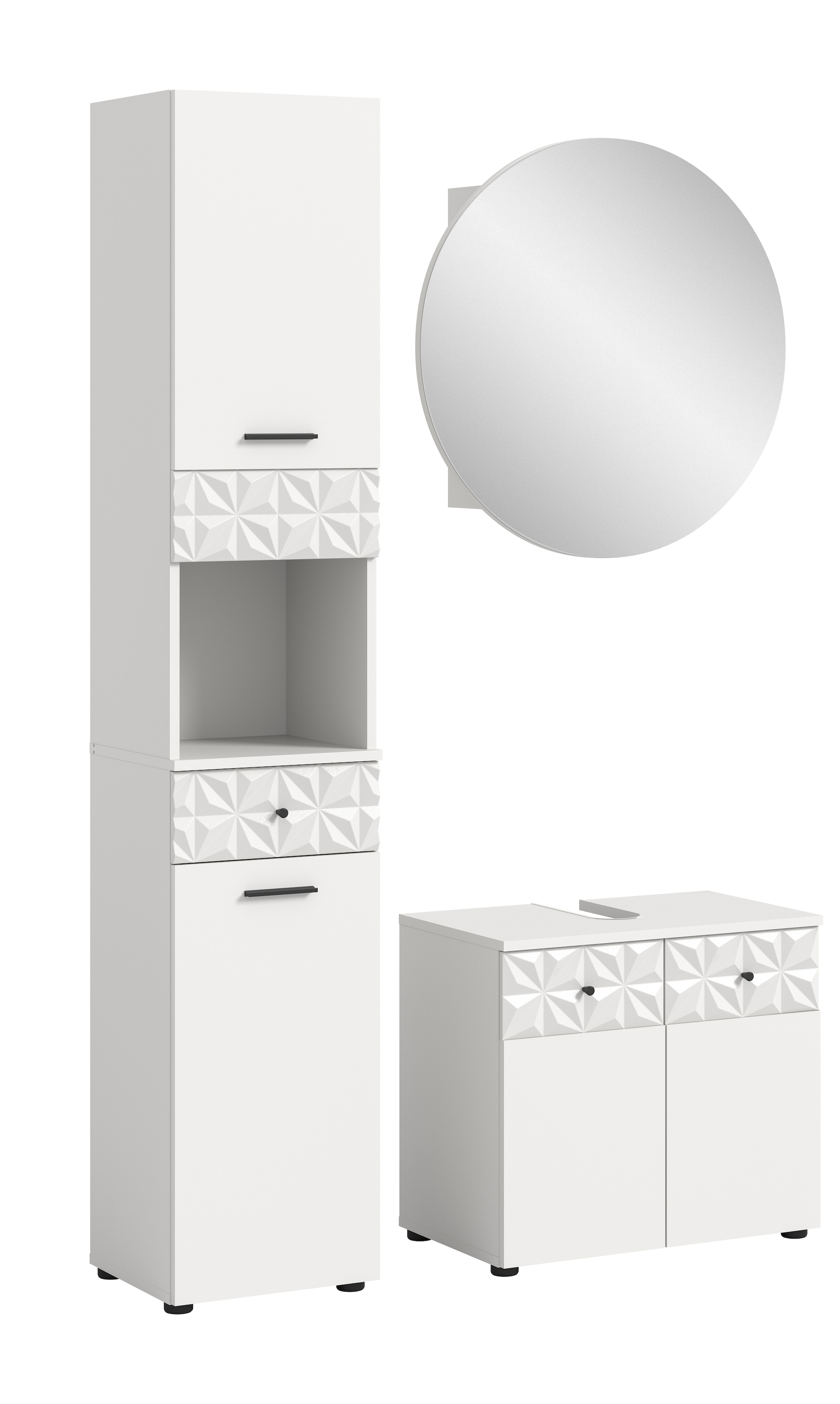 welltime Badezimmer-Set "VICENZA, TOPSELLER, Breite 110cm, 3-teilig, mit Or günstig online kaufen