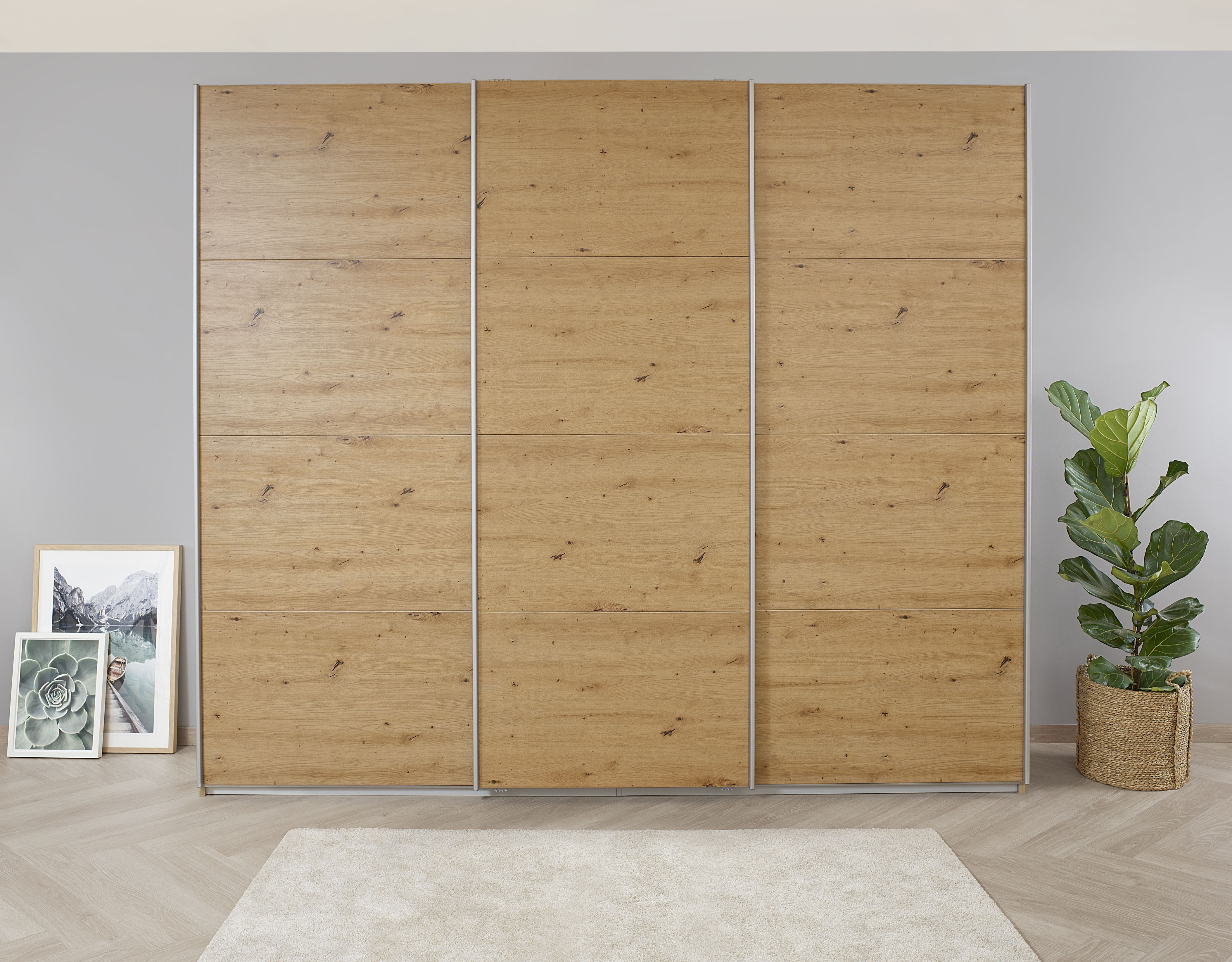 OTTO home Kleiderschrank "Mehrzweckschrank Aktenschrank Möbel Mietswohnung Schlafzimmer KOLUNA" 3 Ausstattungen BASIC/CLASSIC/PREMIUM (inkl. SOFT-CLOSE-FUNKTION), Breiten 203/271/315/360 cm Höhen 210/229 Dekor-Front MADE IN GERMANY