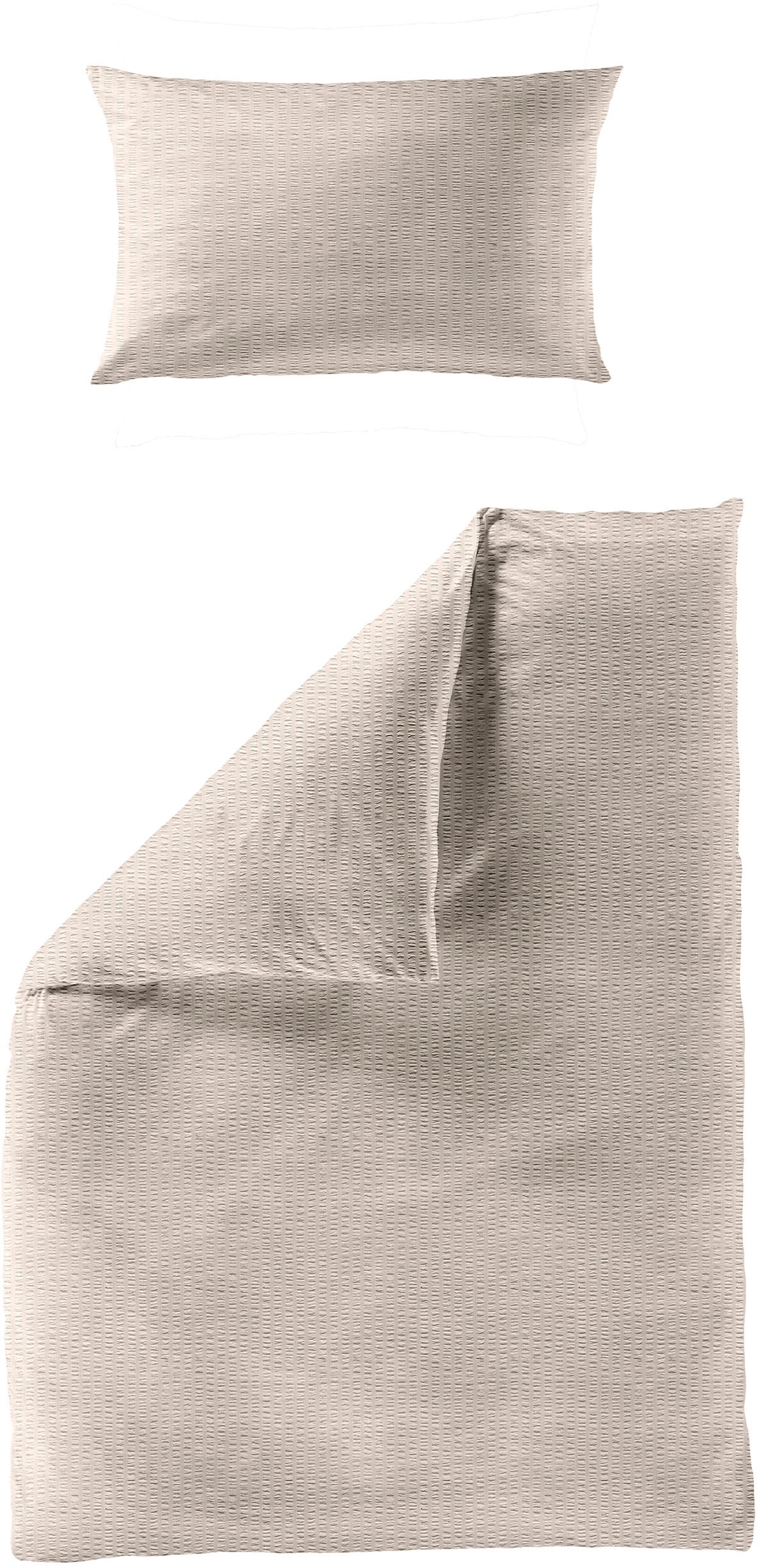 BIERBAUM Bettwäsche "4134" 2 Stk. Premium Mako-Satin Seersucker, 100 % Baum günstig online kaufen