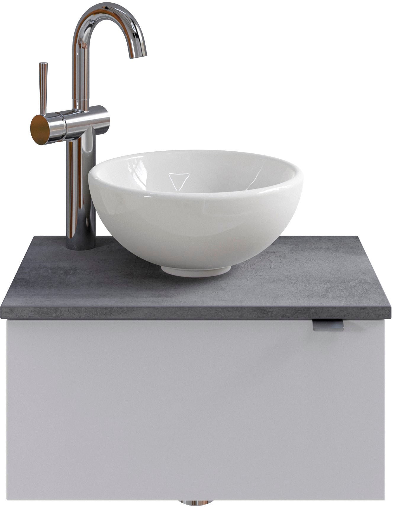Saphir Badmöbel-Set »Serie 6915«, (4 St.), Gäste-Bad, 51 cm breit, mit LED-Spiegel und 1 Tür
