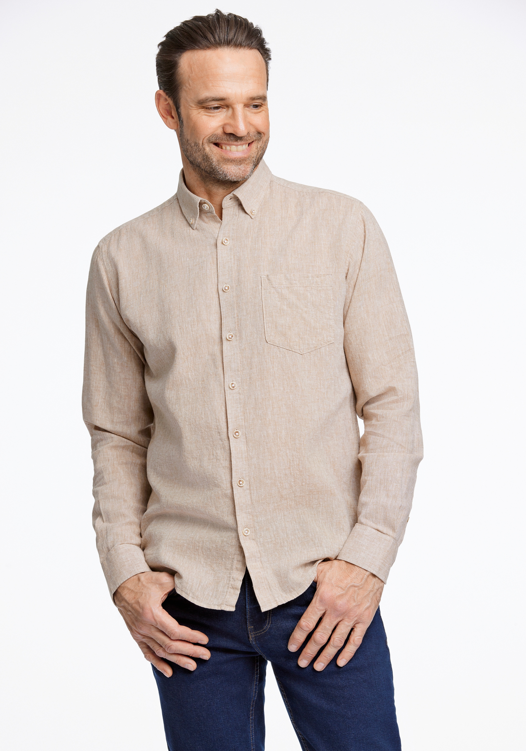 JACK’S Leinenhemd "Leinenhemd (Langarm) Regular Fit"