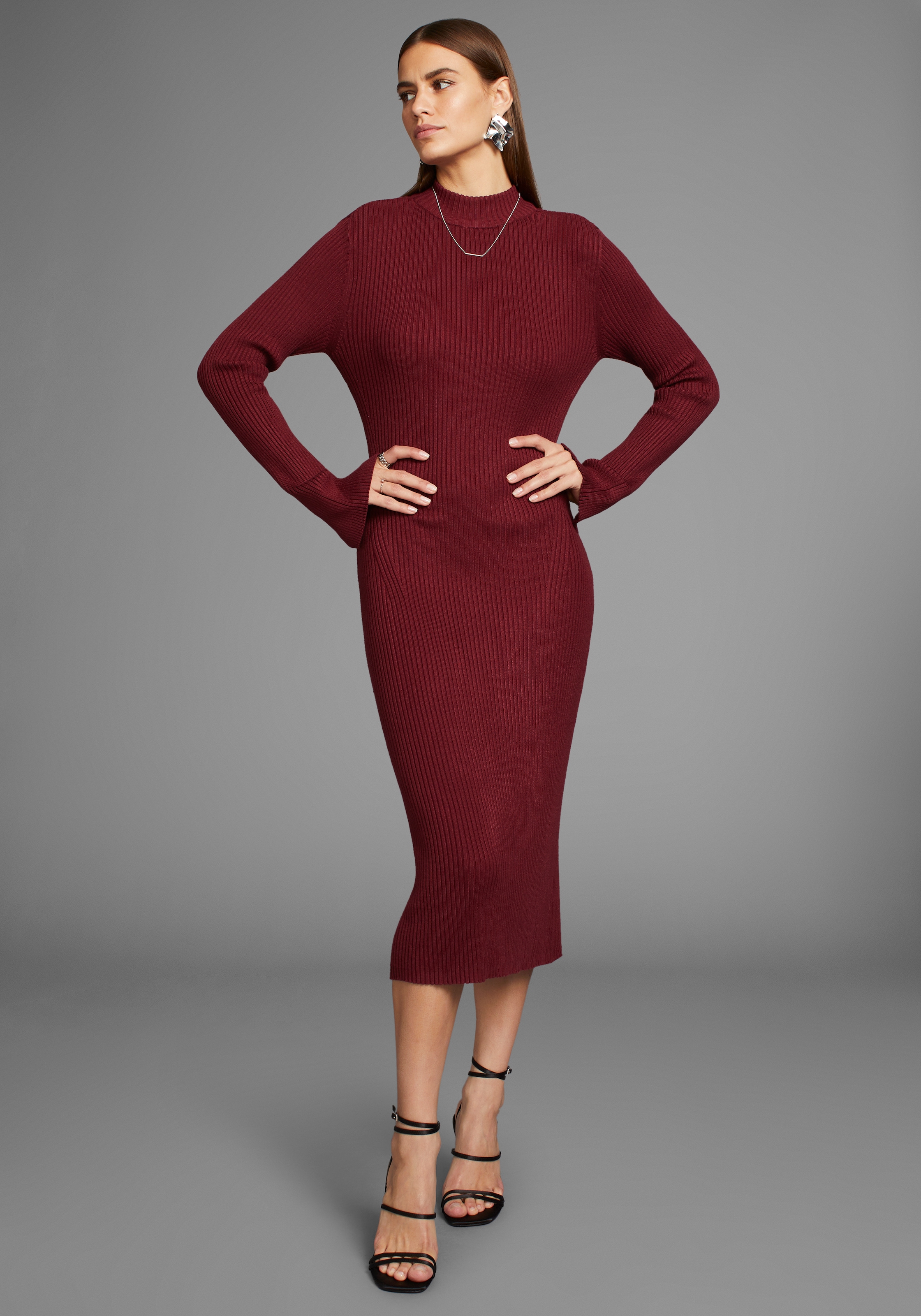 HECHTER PARIS Strickkleid, mit Gehschlitz günstig online kaufen