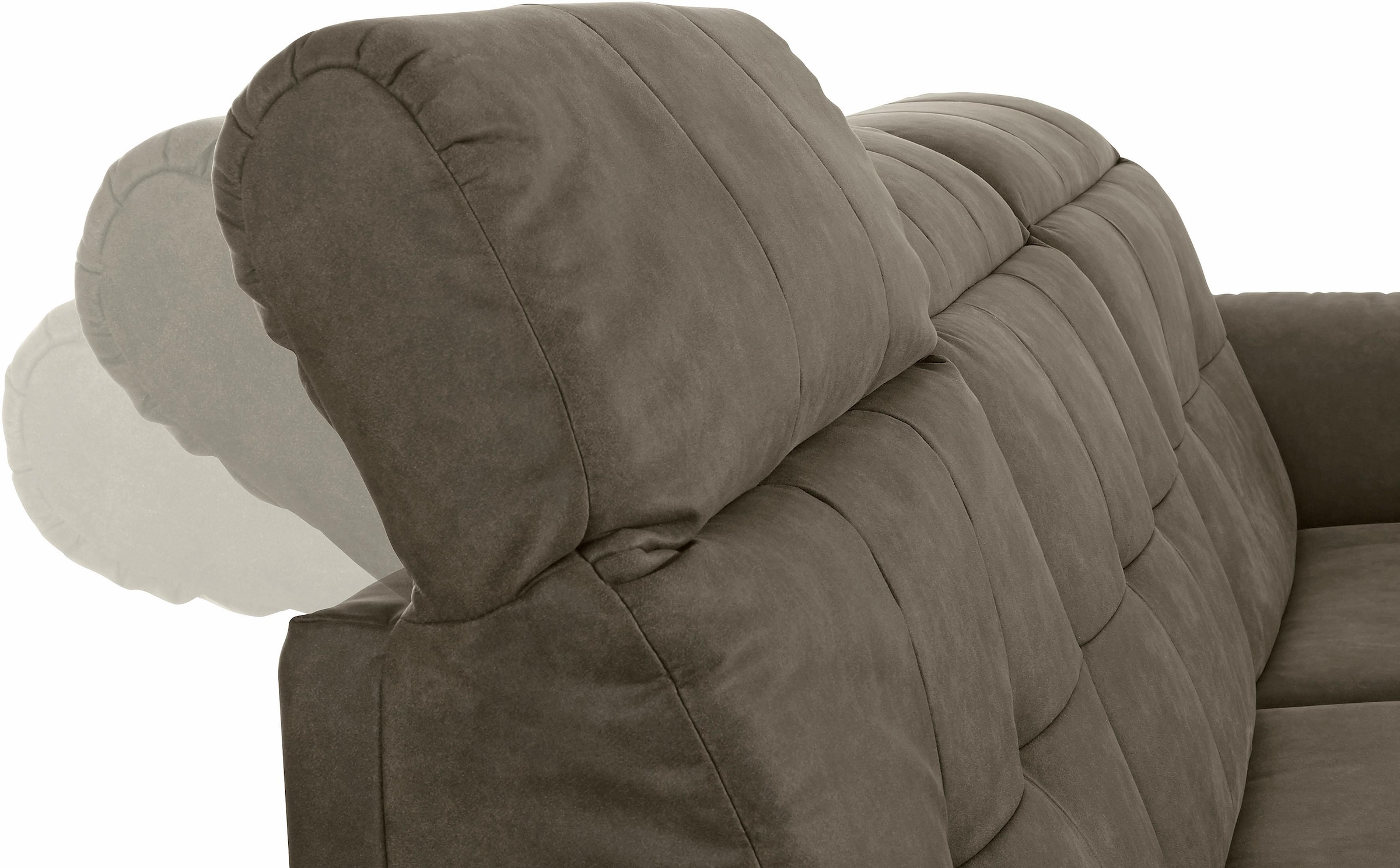 Places of Style Ecksofa »Manhattan L-Form«, 2 Sitze mit elektrischer Relaxfunktion, verstellbare Armlehnen