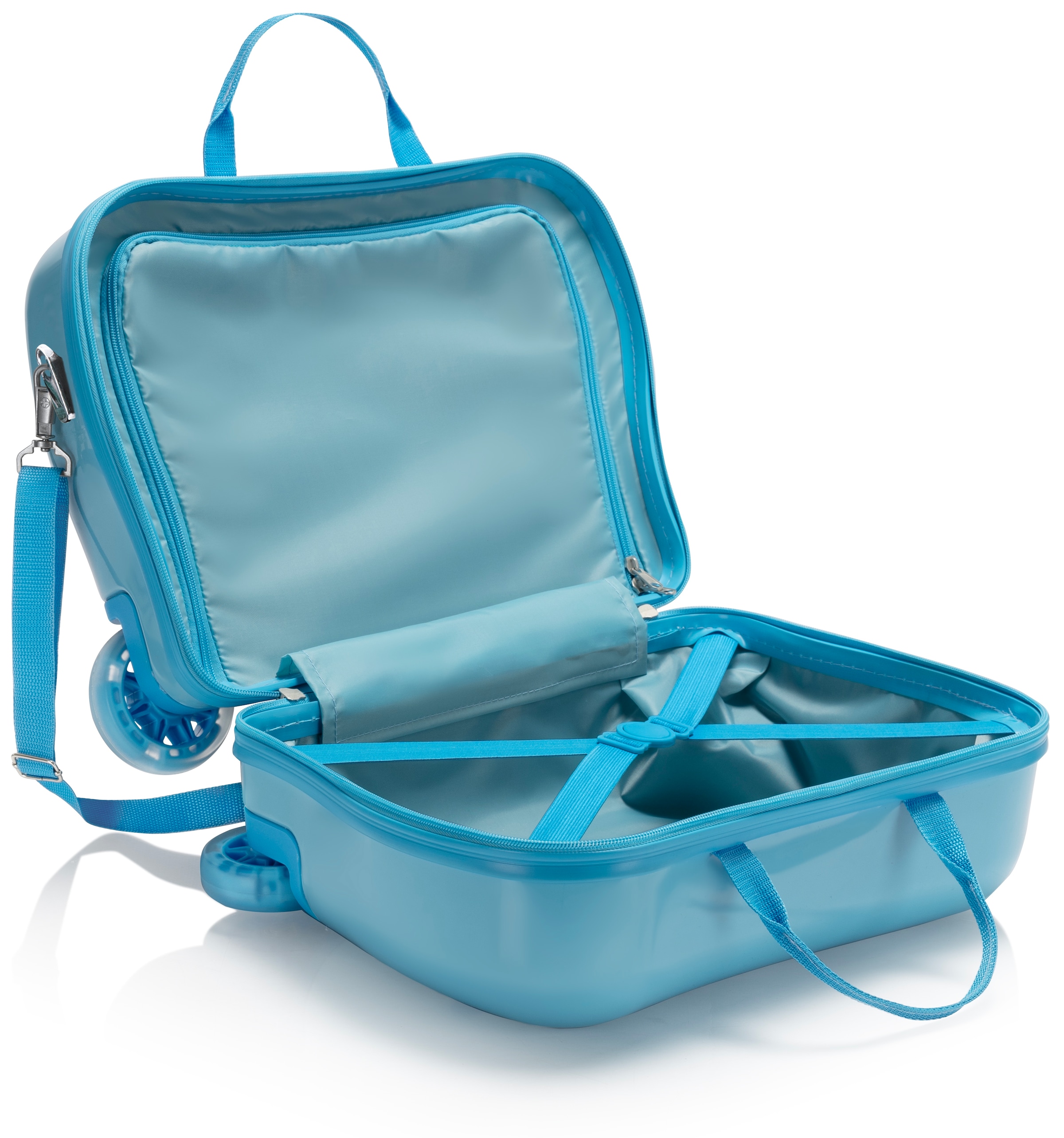 Heys Kinderkoffer »Kinderkoffer Heys Kids Ride-On Luggage, 16 cm«, 4 Rollen, Heys x Joachim Llambi Kindertrolley Kinder Reisegepäck