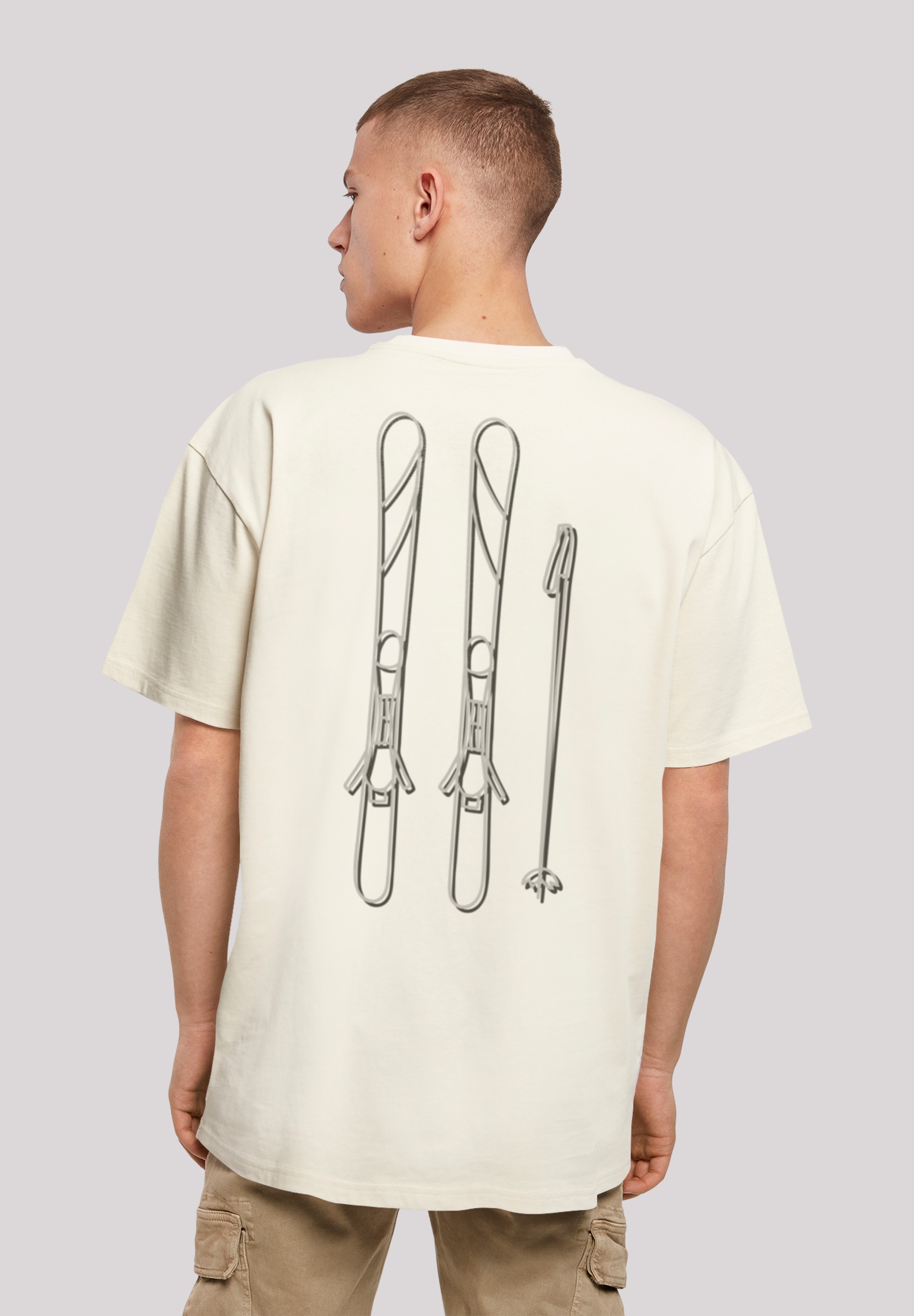 F4NT4STIC T-Shirt »Ski Pass Urlaub Berge Winter Schnee«, Print