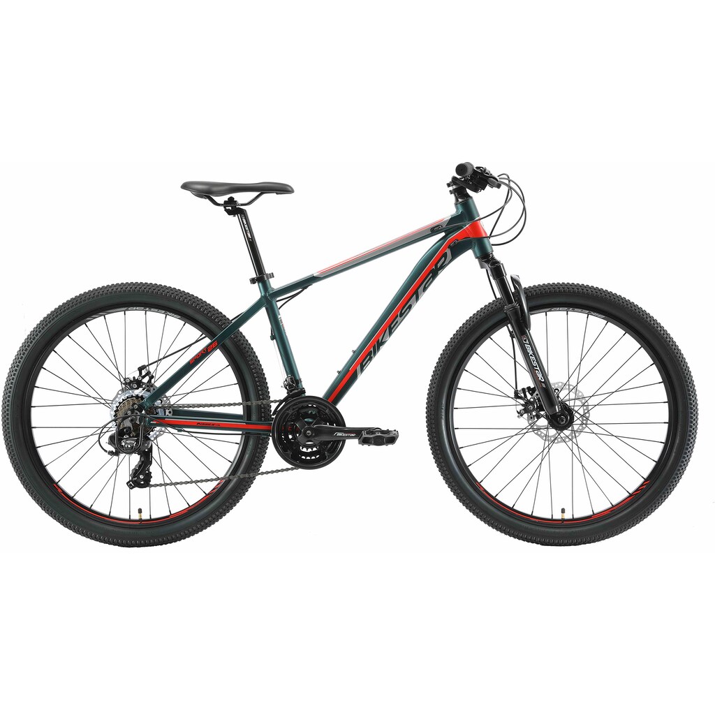 Bikestar Mountainbike, 21 Gang, Shimano, RD-TY300 Schaltwerk, Kettenschaltung