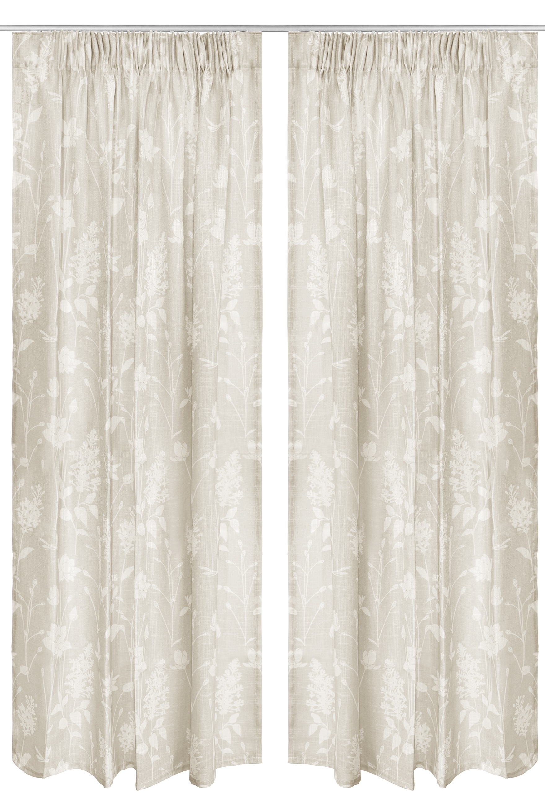 OTTO home Gardine "Linnah" Multifunktionsband 1 Stk. tlg. halbtransparent, günstig online kaufen