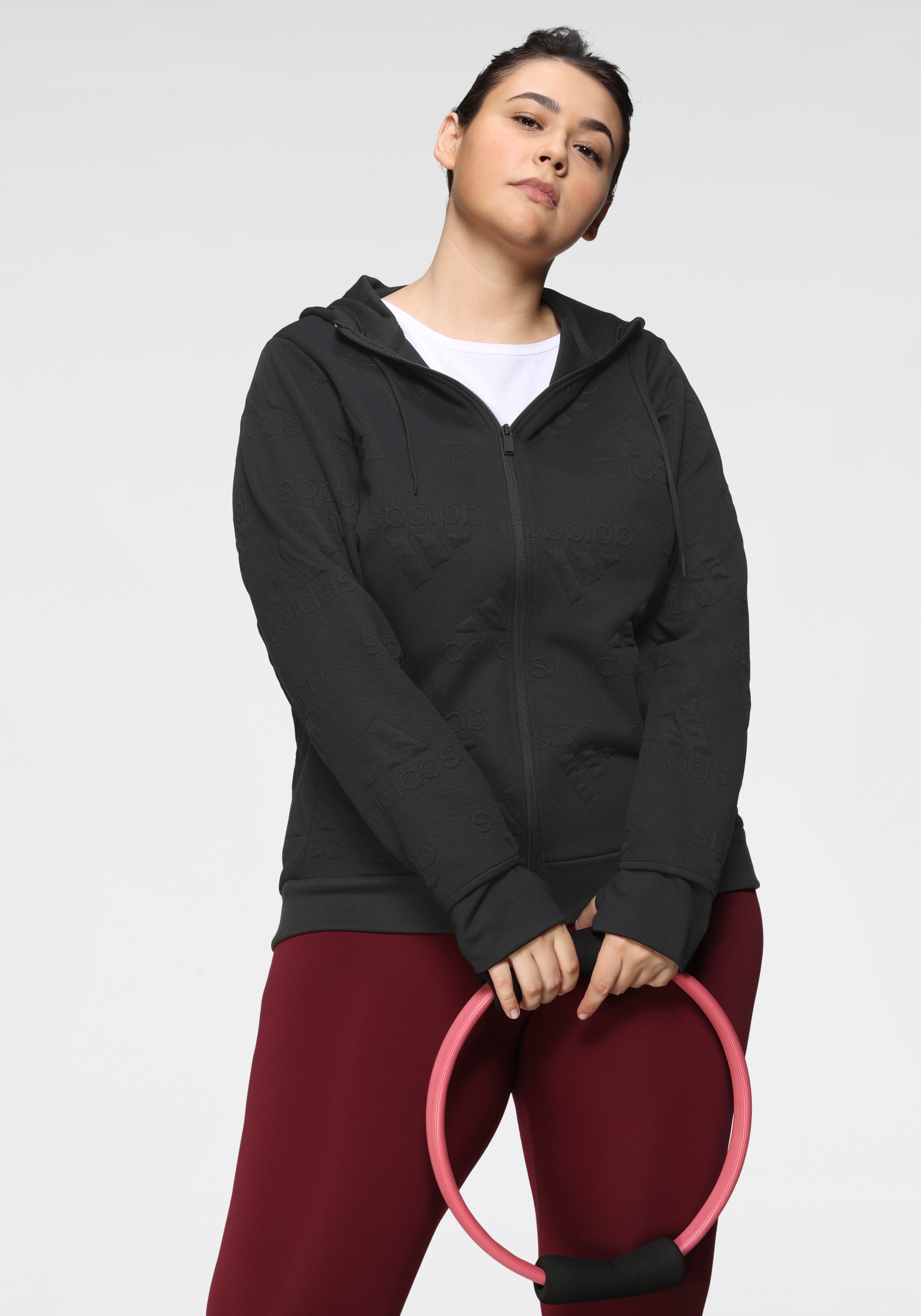 Trainingsjacke AEROREADY JACQUARD KAPUZENJACKE