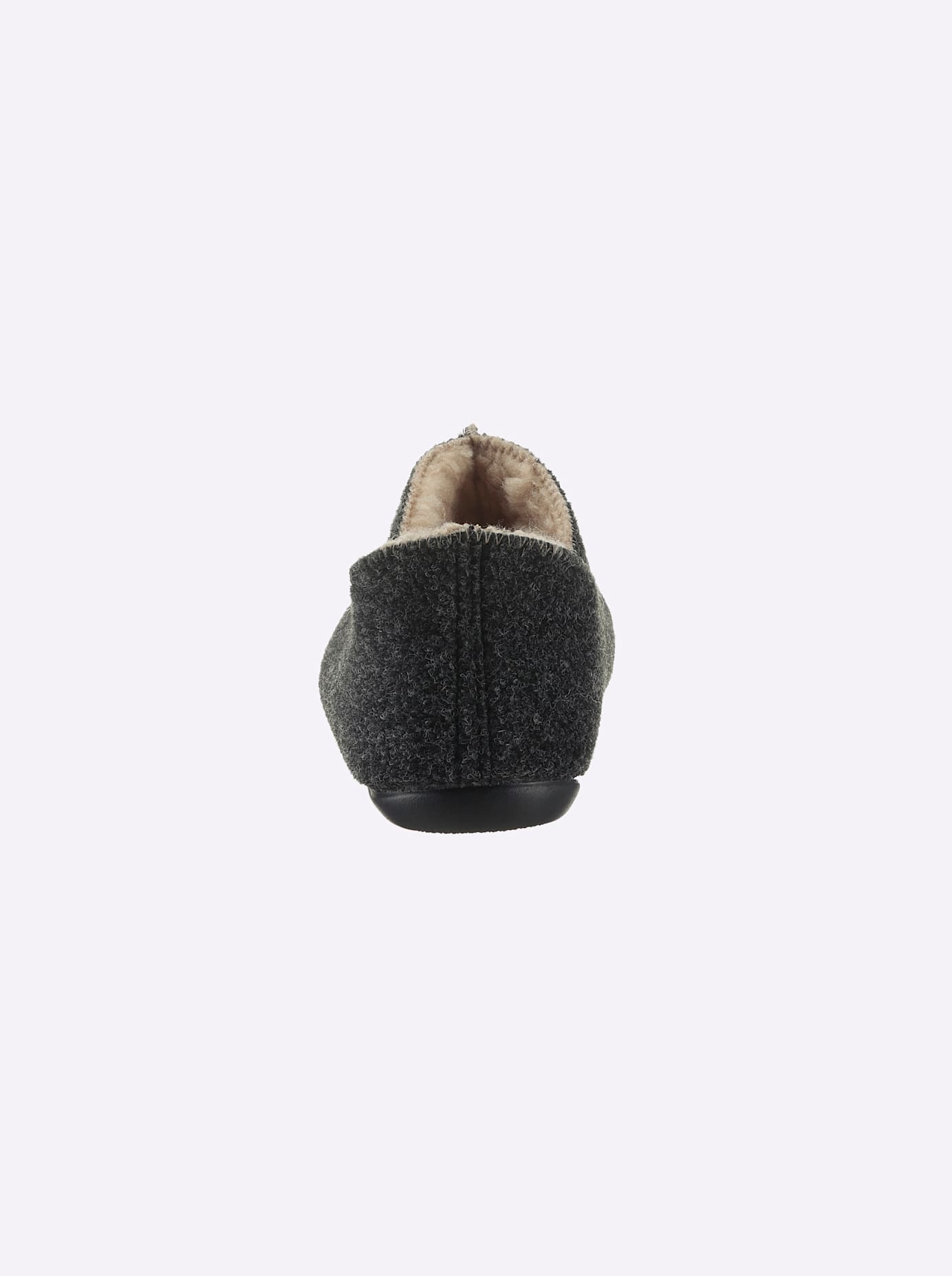 Hausschuh THIES, Damen, Gr. 39, grau (anthrazit), Filz, Schuhe Hausschuh 3