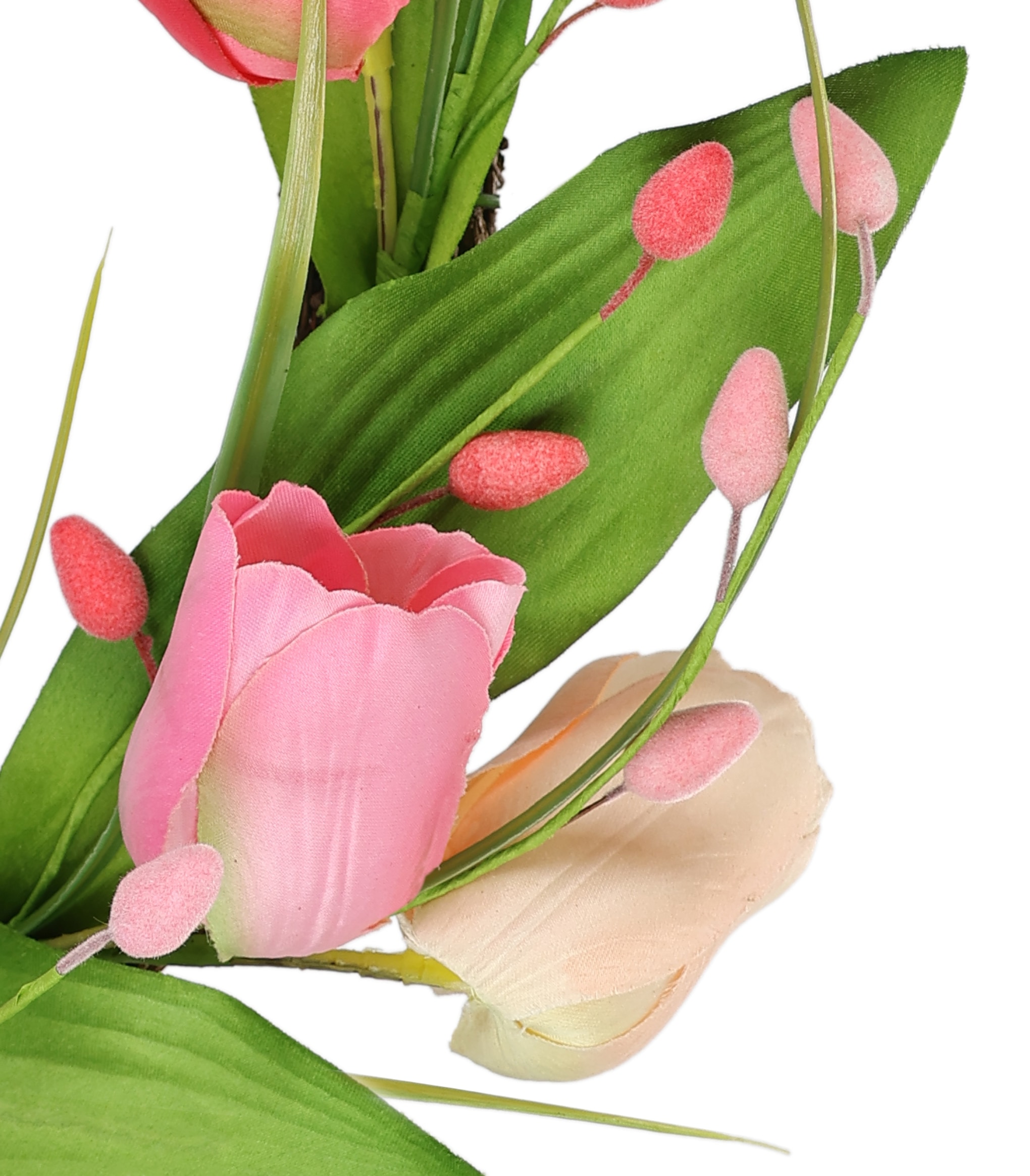 I.GE.A. Kunstkranz »Tulpenkranz«, Kränze Türkranz Frühlingskranz Osterkranz Osterdeko Blumenkranz