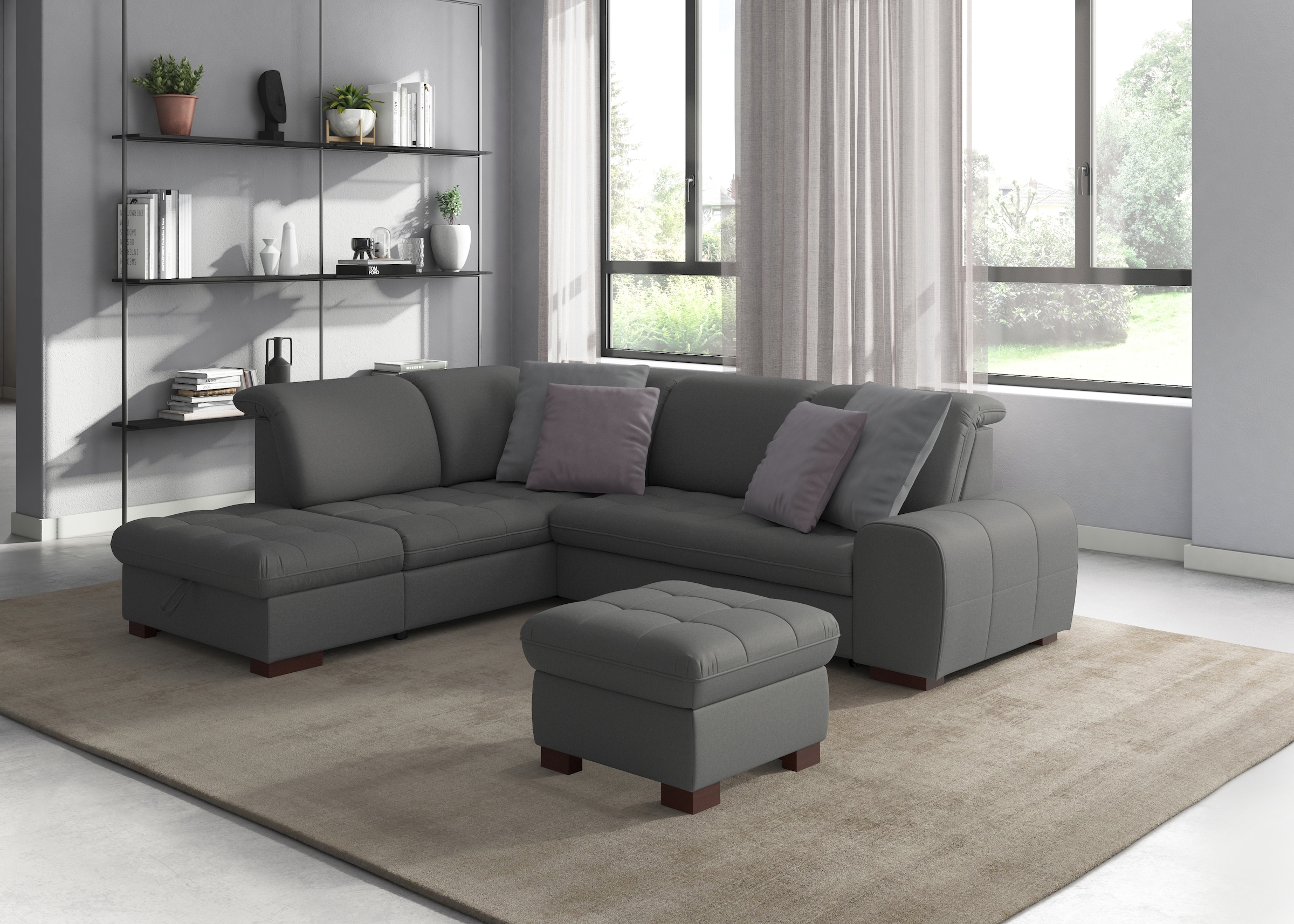 sit&more Ecksofa "Luxor L-Form", wahlweise mit Bettfunktion, Stauraum und K günstig online kaufen